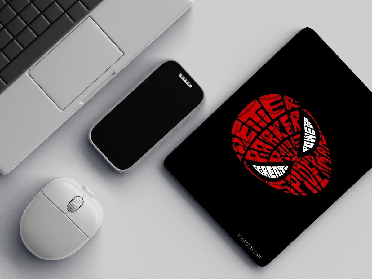 "PETER PARKER" Mousepad Enhance Your Workspace with Style
