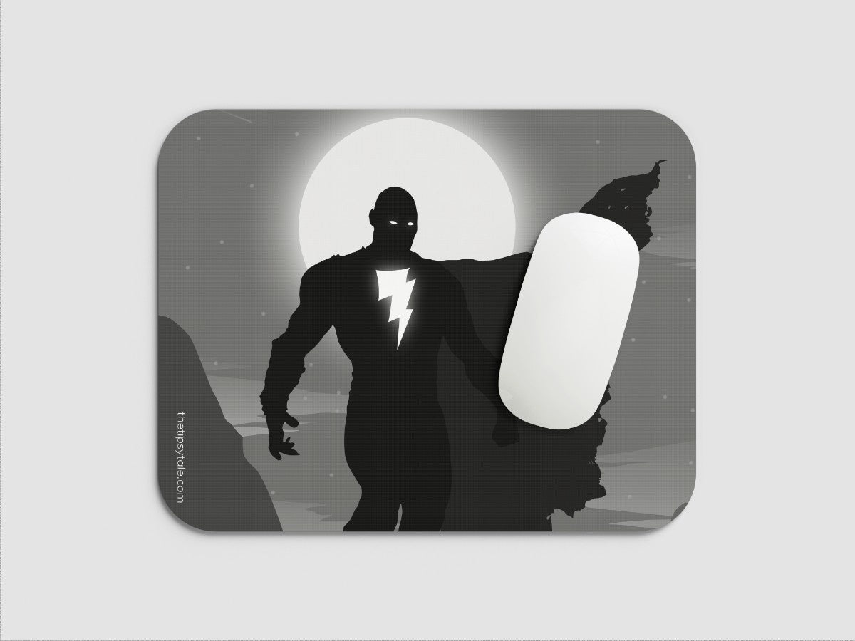 "BLACK ADAM" Mousepad Enhance Your Workspace with Style