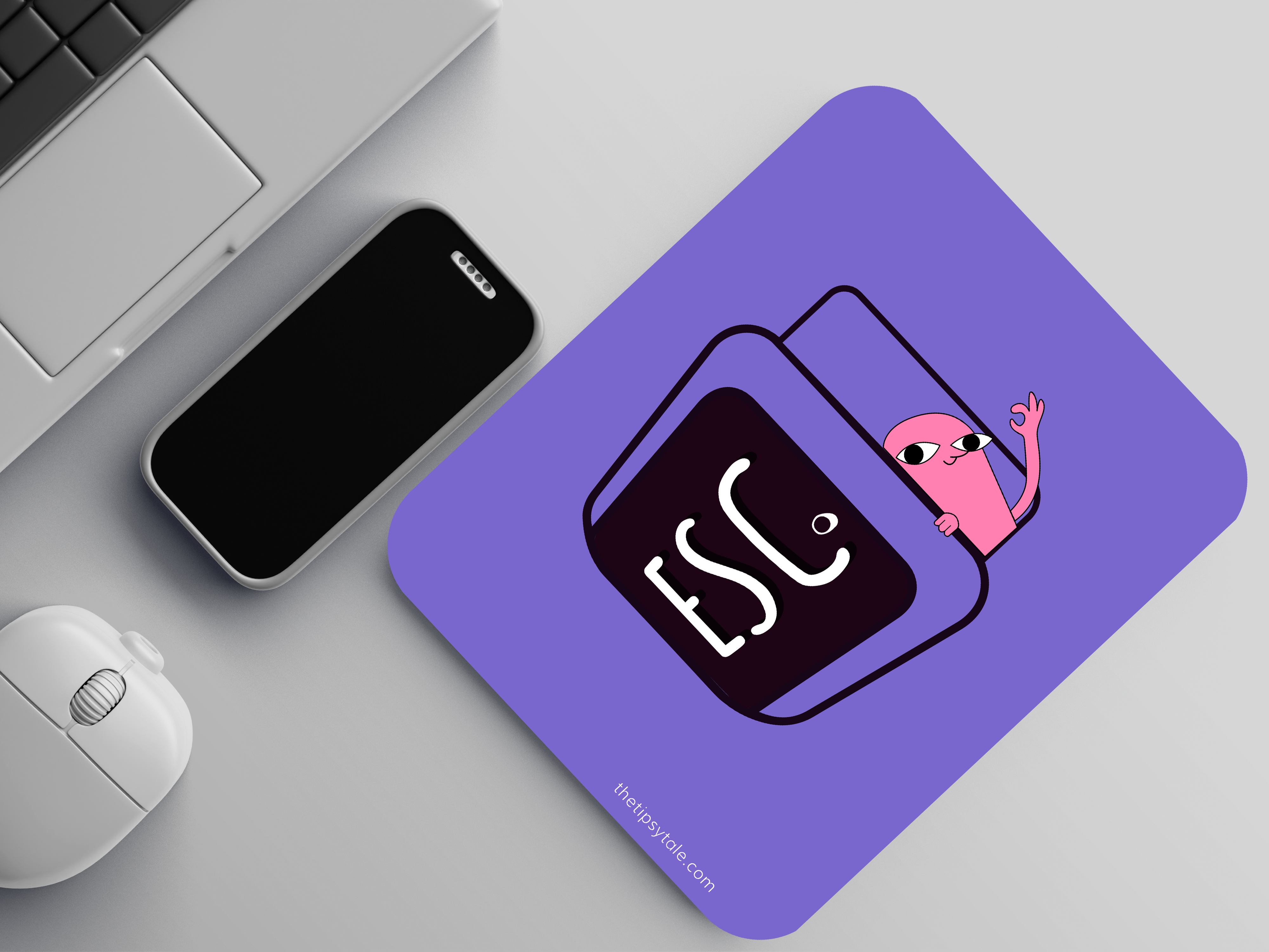 Press to Escape the Office Grind:Mouse Pad