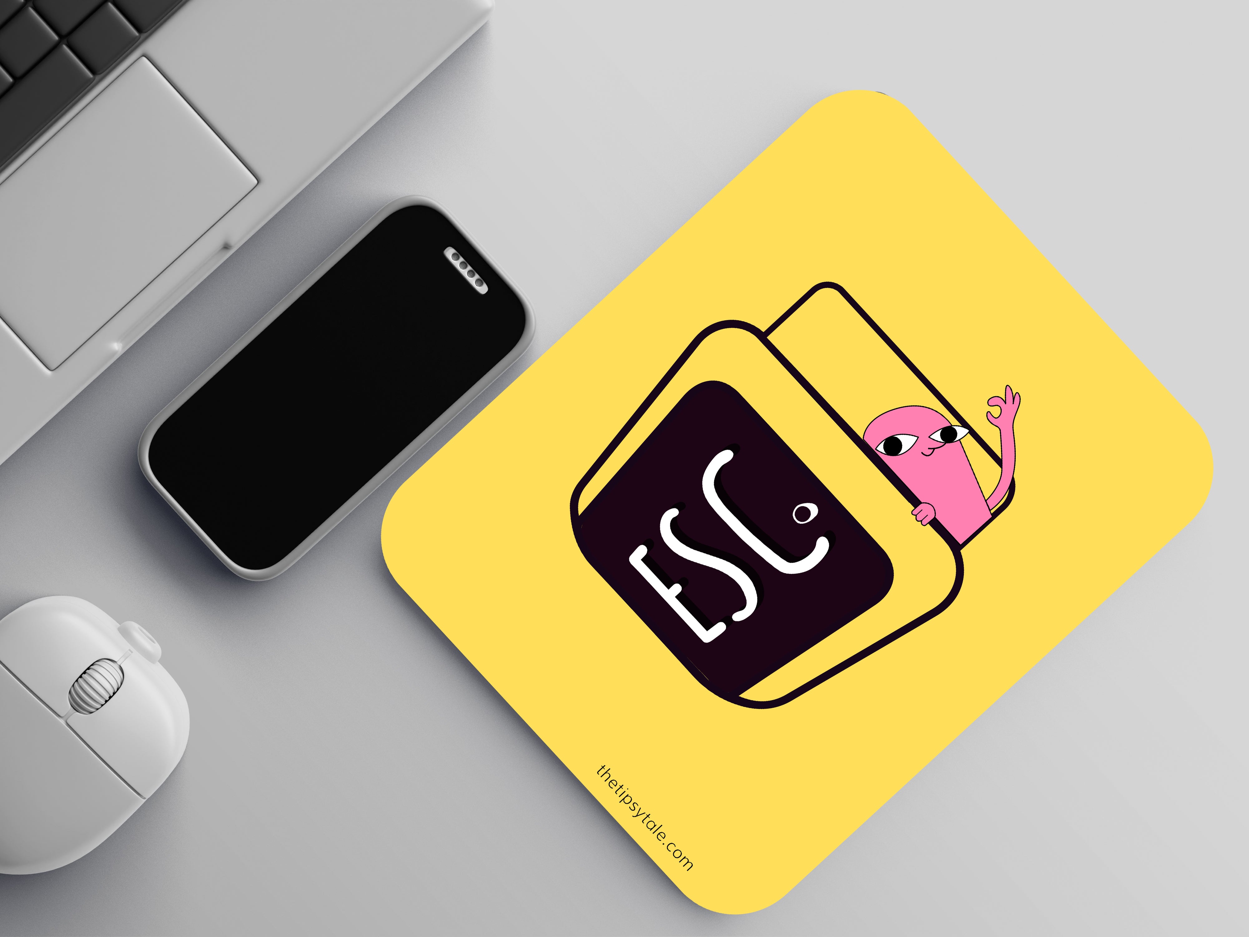 Press to Escape the Office Grind:Mouse Pad