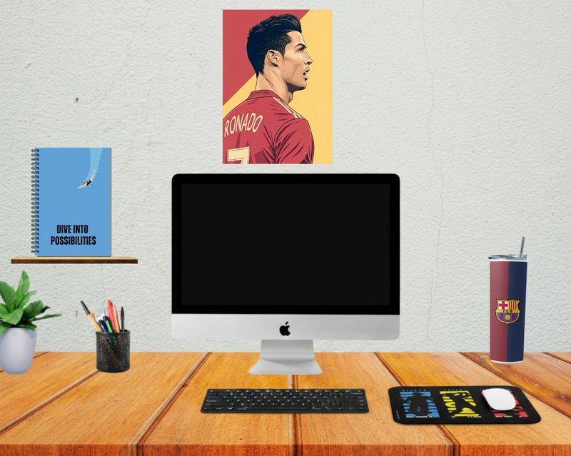 A Gift That Matches Their Energy - Sports Vibe- Poster + Mousepad + Tumbler + Notebook (COMBO)