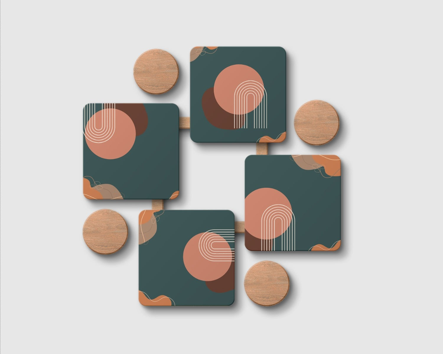 Fun Abstract' Coaster Set of 4