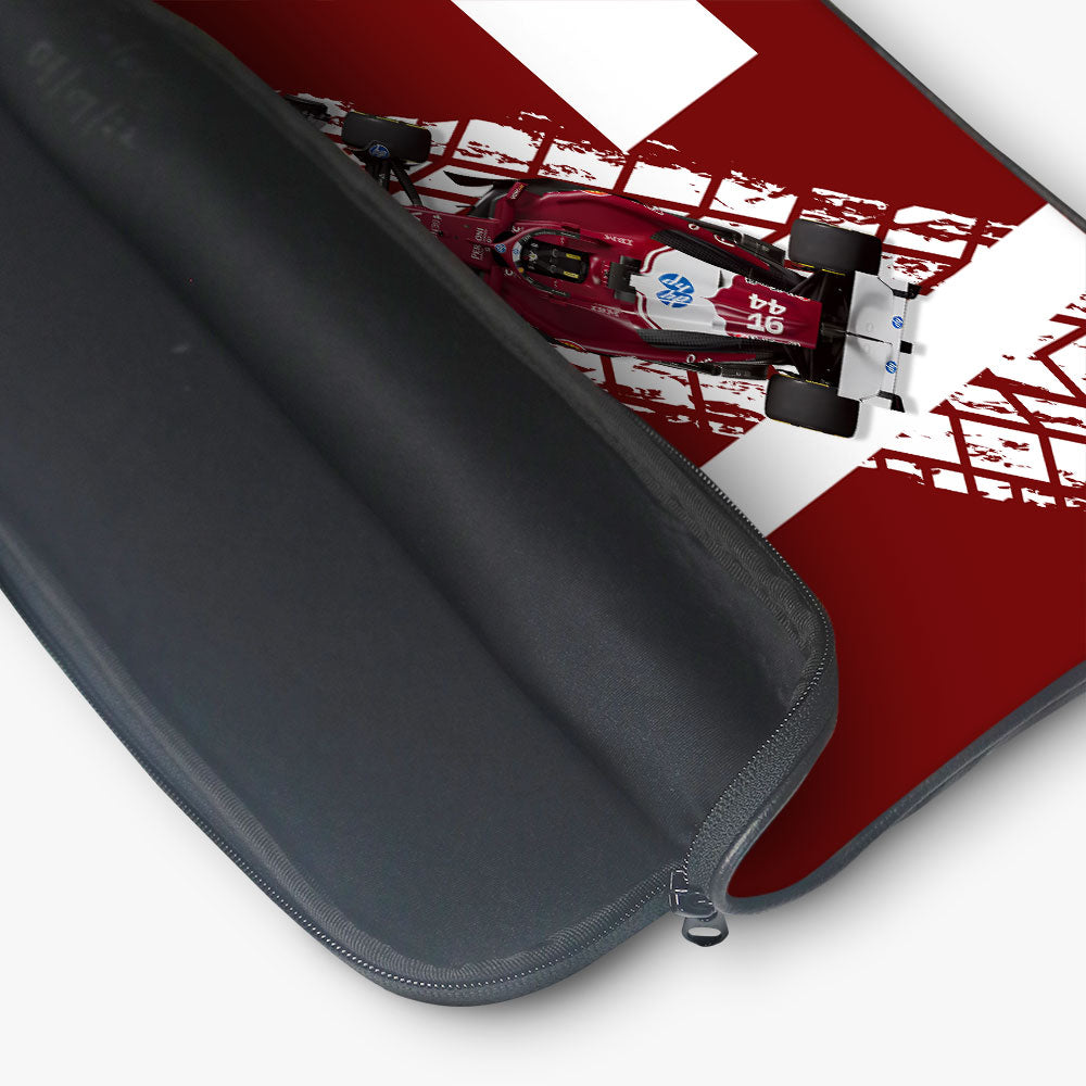 "RACING RED # SCUDERIA FERRARI" Laptop Sleeves:Bold Modern Design for Every Size