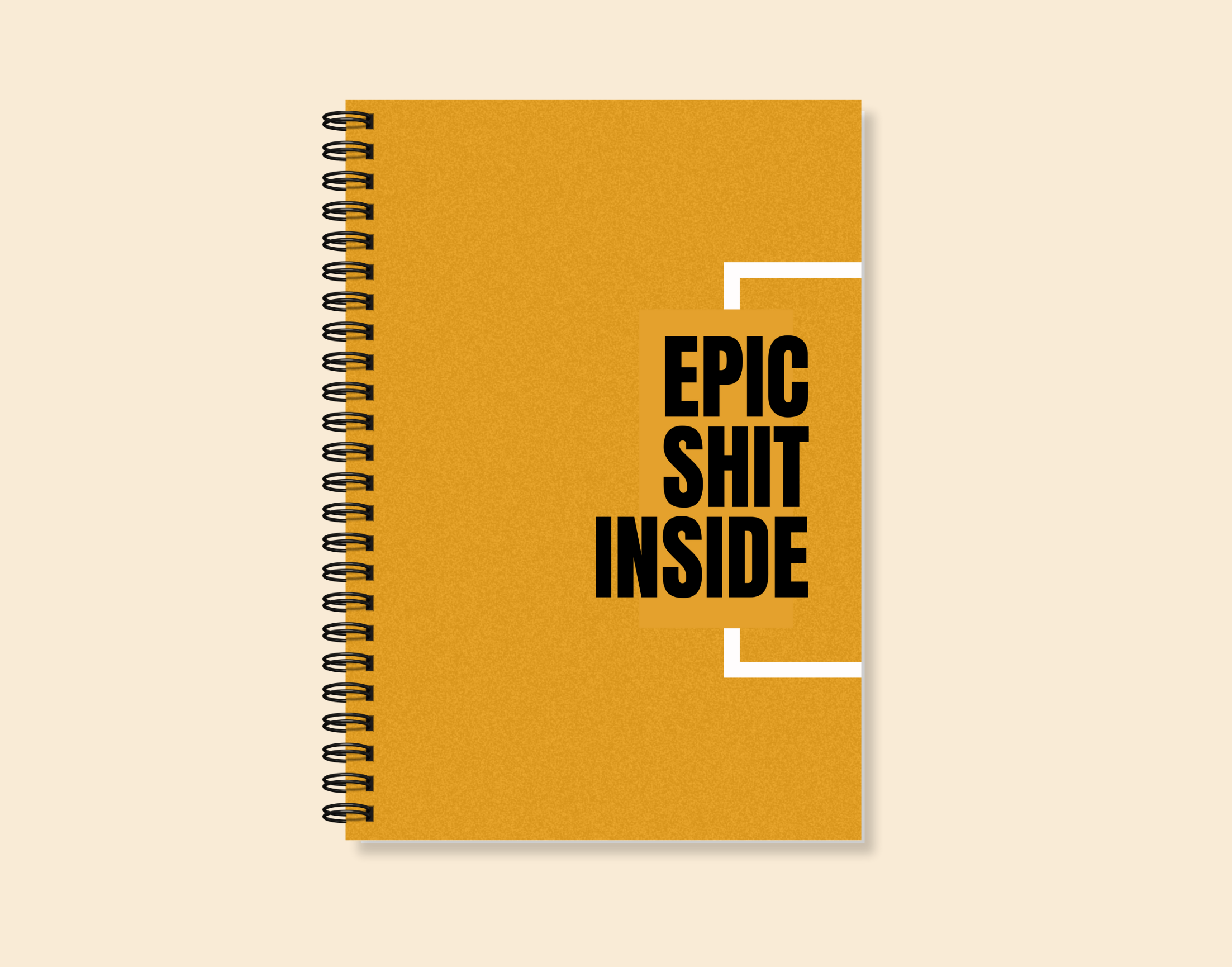 "EPIC SHIT INSIDE" – Elegant & Inspiring Diary for Daily Reflection