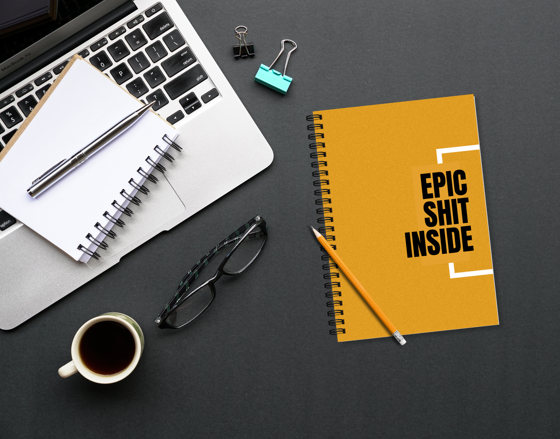 "EPIC SHIT INSIDE" – Elegant & Inspiring Diary for Daily Reflection