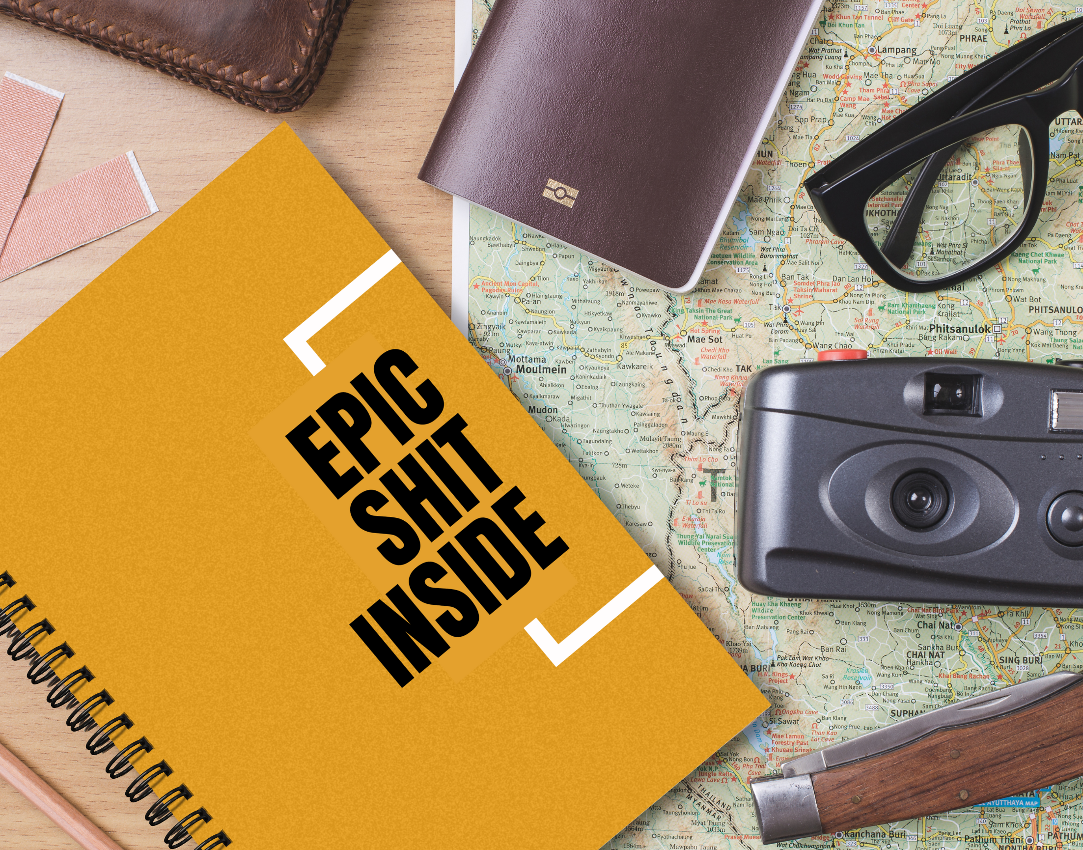 "EPIC SHIT INSIDE" – Elegant & Inspiring Diary for Daily Reflection