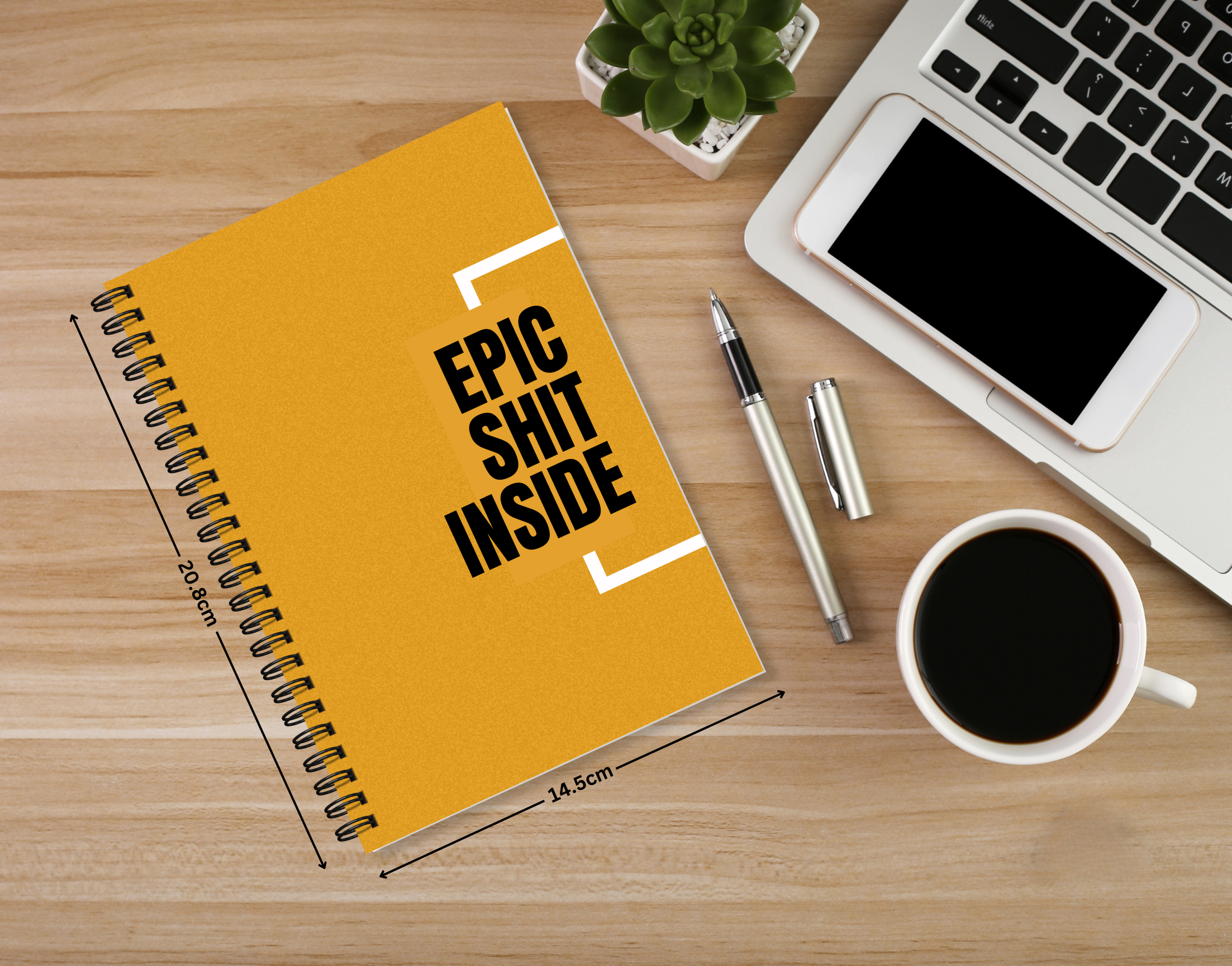 "EPIC SHIT INSIDE" – Elegant & Inspiring Diary for Daily Reflection