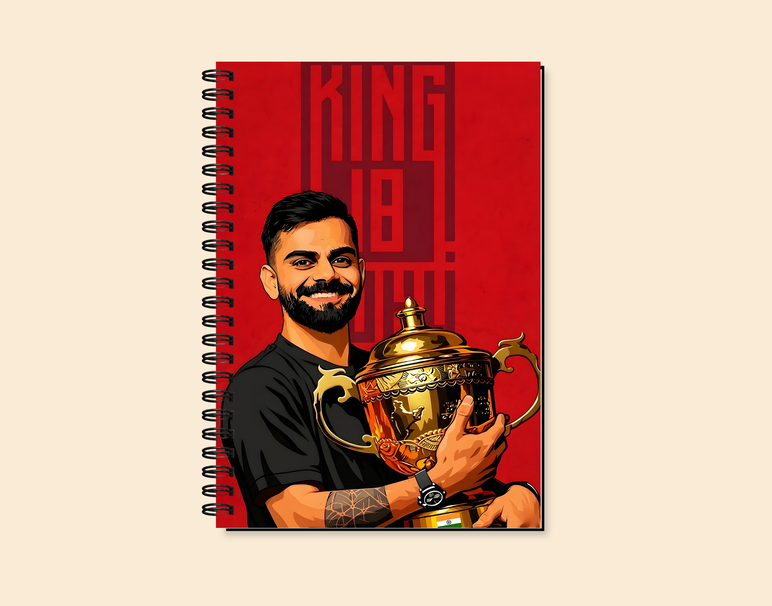 "VIRAT KHOLI J18: CRICKET FANDOM" -Elegant & Inspiring Diary for Daily Reflection