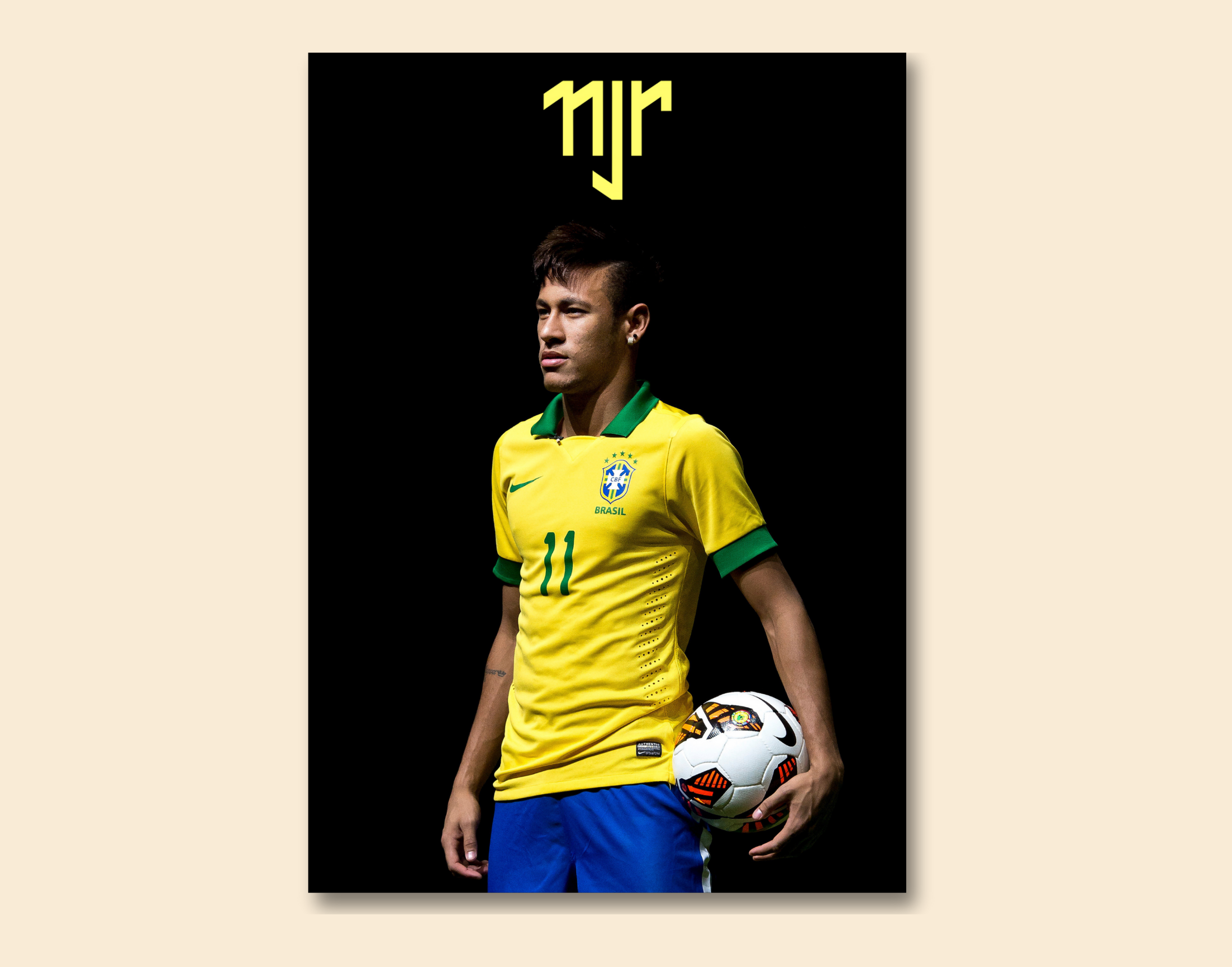 "Neymar Jnr"- Shiny & Sturdy Metallic Poster Art That Pops & Sticks