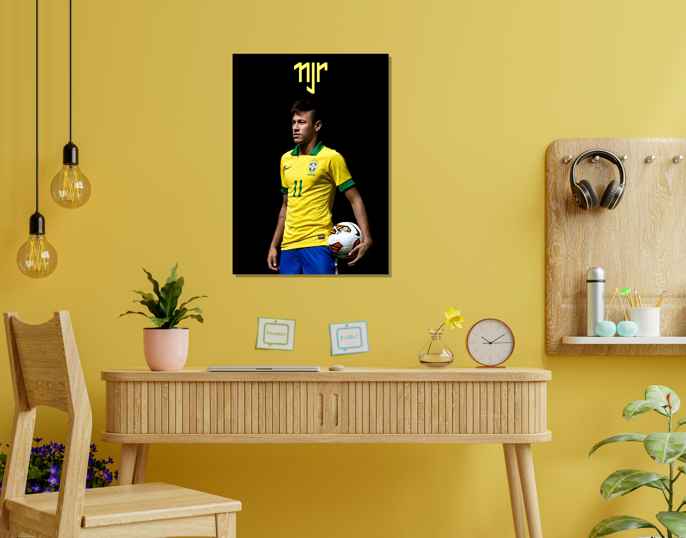 "Neymar Jnr"- Shiny & Sturdy Metallic Poster Art That Pops & Sticks