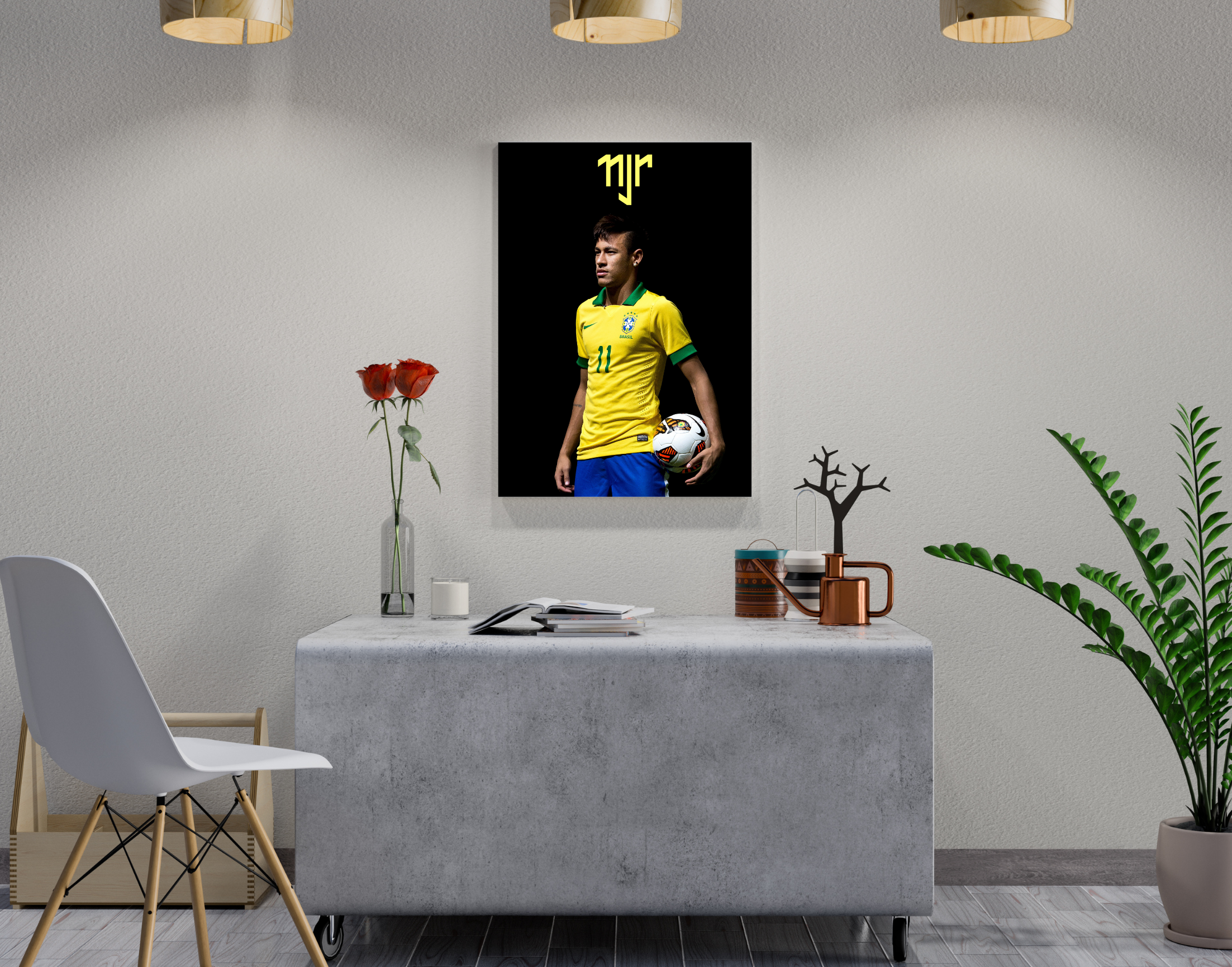 "Neymar Jnr"- Shiny & Sturdy Metallic Poster Art That Pops & Sticks
