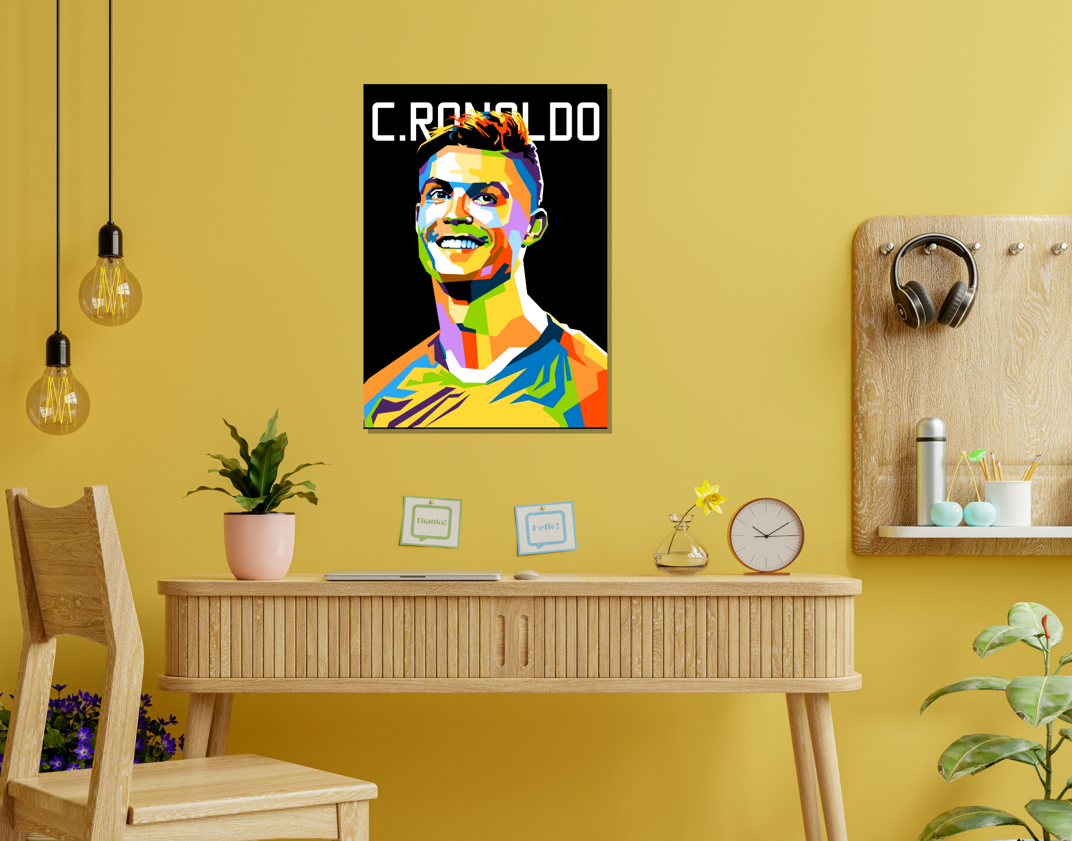 "C.RONALDO"- Shiny & Sturdy Metallic Poster Art That Pops & Sticks