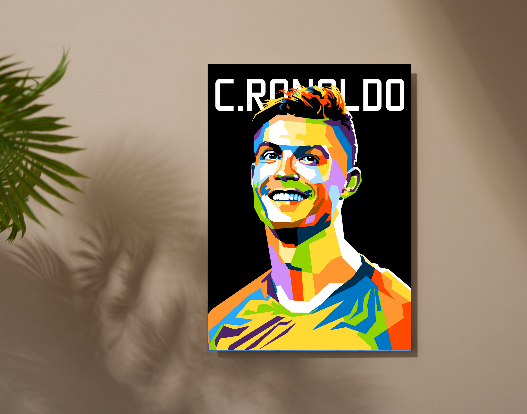 "C.RONALDO"- Shiny & Sturdy Metallic Poster Art That Pops & Sticks