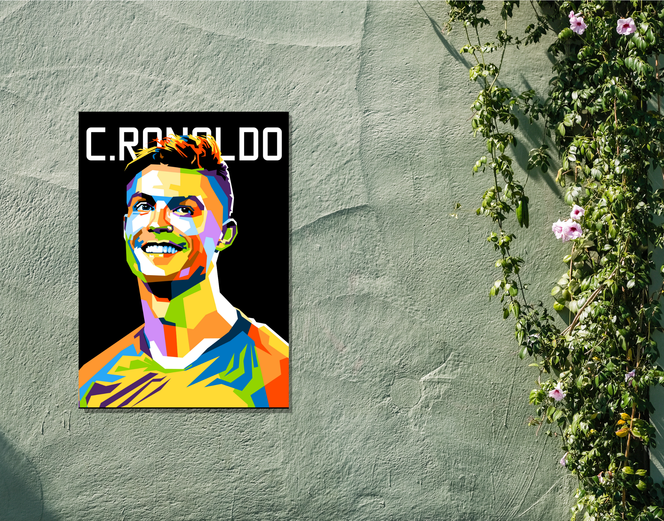 "C.RONALDO"- Shiny & Sturdy Metallic Poster Art That Pops & Sticks