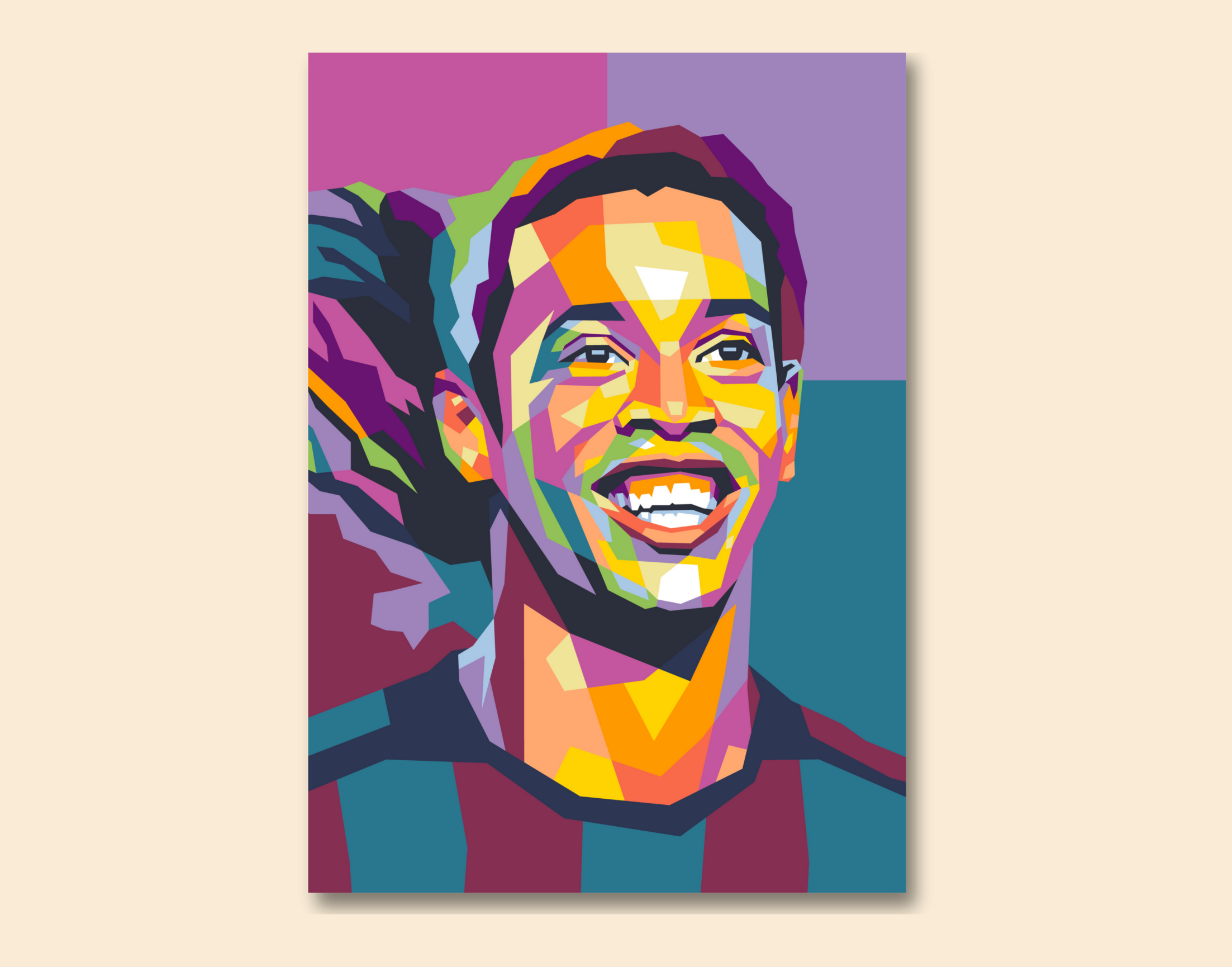 "Ronaldinho Gaúcho"- Shiny & Sturdy Metallic Poster Art That Pops & Sticks