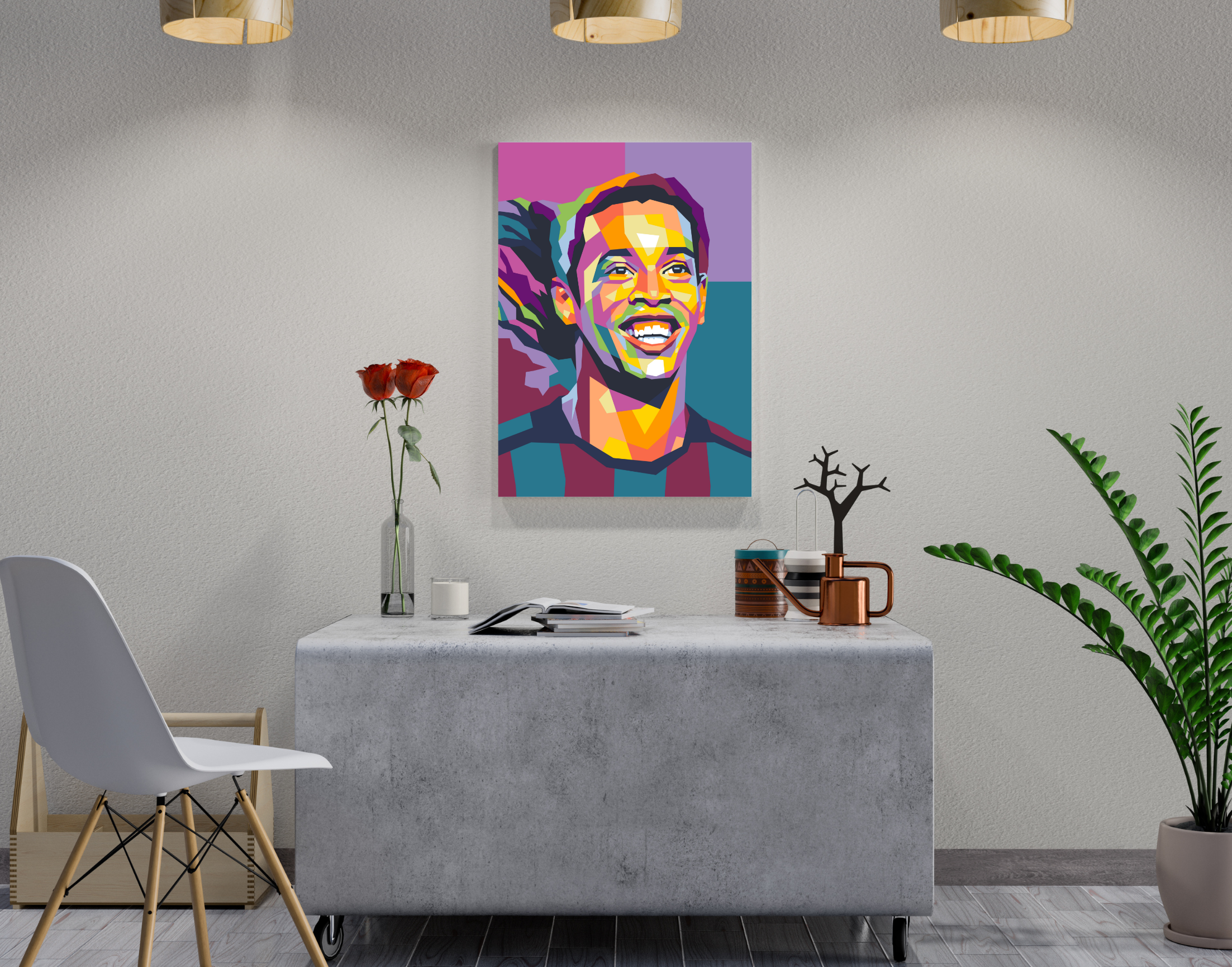 "Ronaldinho Gaúcho"- Shiny & Sturdy Metallic Poster Art That Pops & Sticks