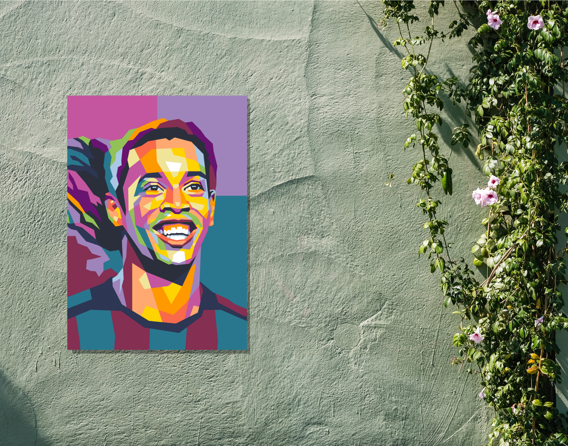 "Ronaldinho Gaúcho"- Shiny & Sturdy Metallic Poster Art That Pops & Sticks
