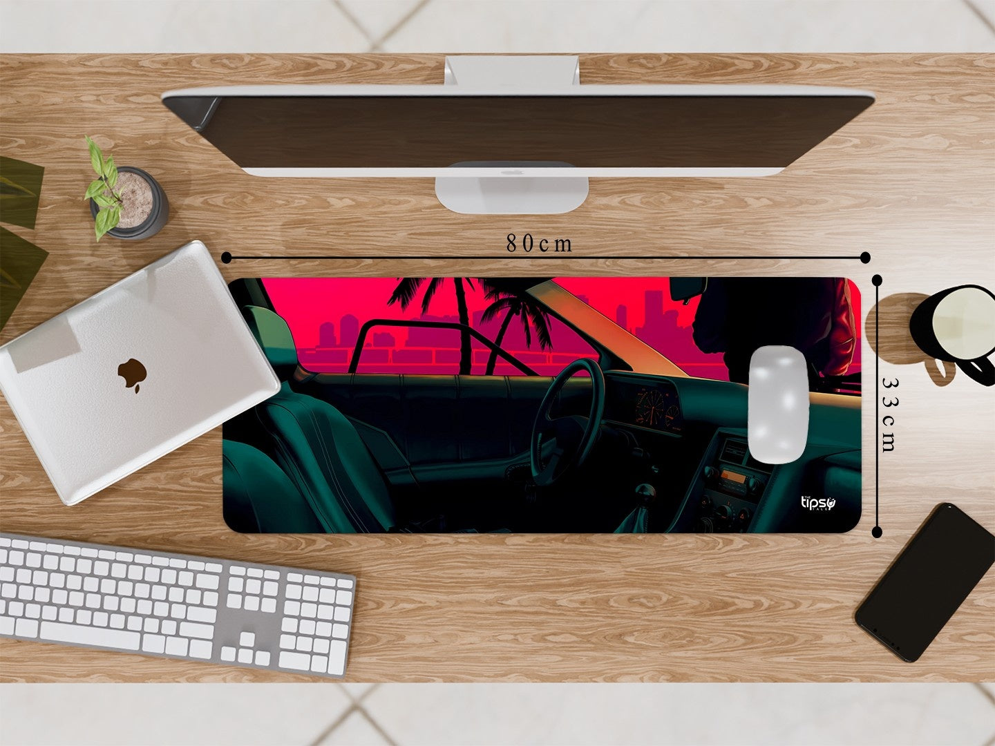 "SUNSET VIEW -CAR EDITION" Gaming Mousepad Elevate Your Gaming Experience