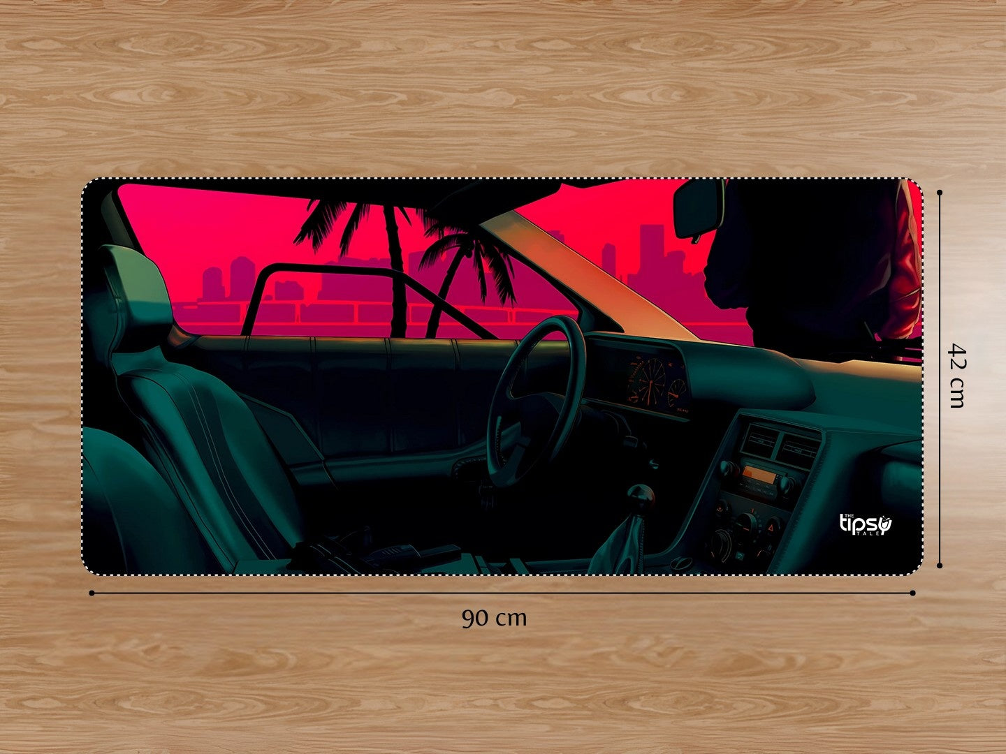 "SUNSET VIEW -CAR EDITION" Gaming Mousepad Elevate Your Gaming Experience