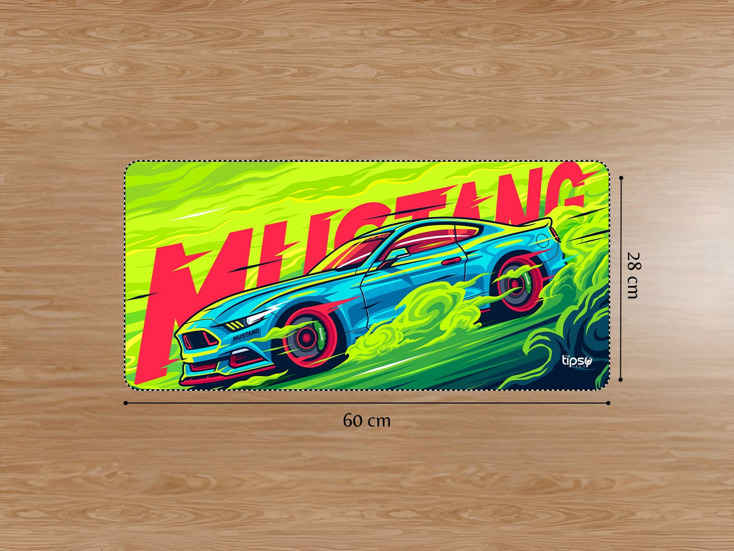 "MUSTANG- NEON SPEED" Gaming Mousepad Elevate Your Gaming Experience