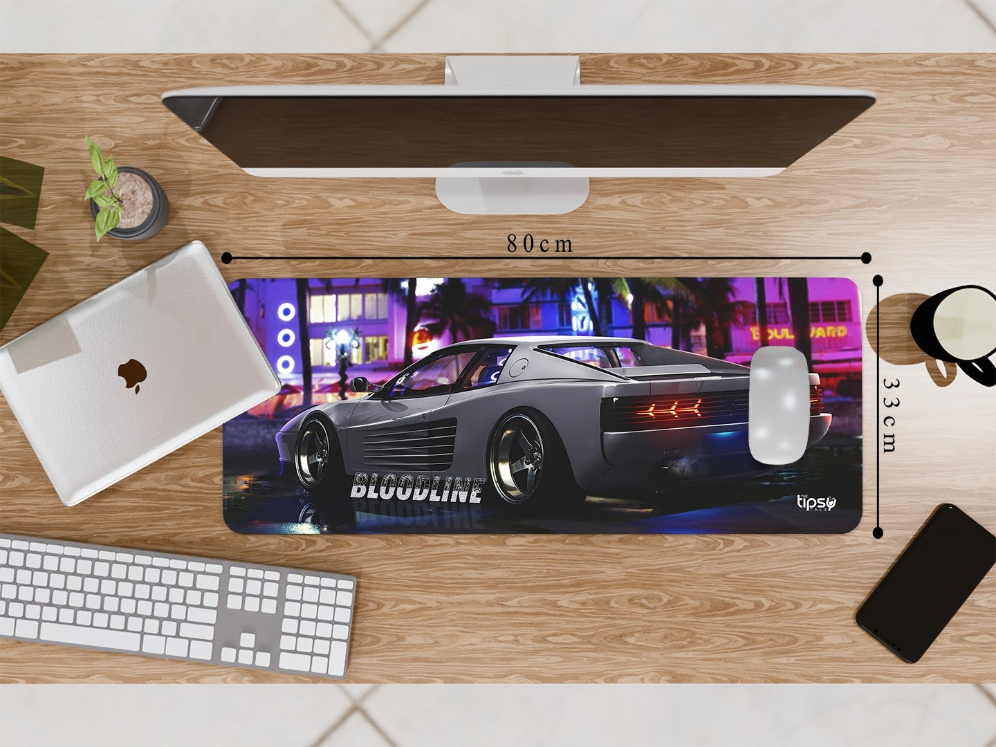 "BLOODLINE - FERRARI TESTAROSSA" Gaming Mousepad Elevate Your Gaming Experience