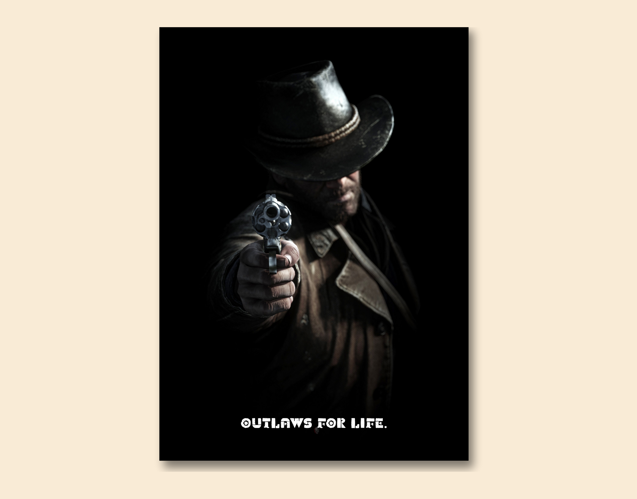 "ARTHUR MORGAN : RED DEAD REDEMPTION"- Shiny & Sturdy Metallic Poster Art That Pops & Sticks