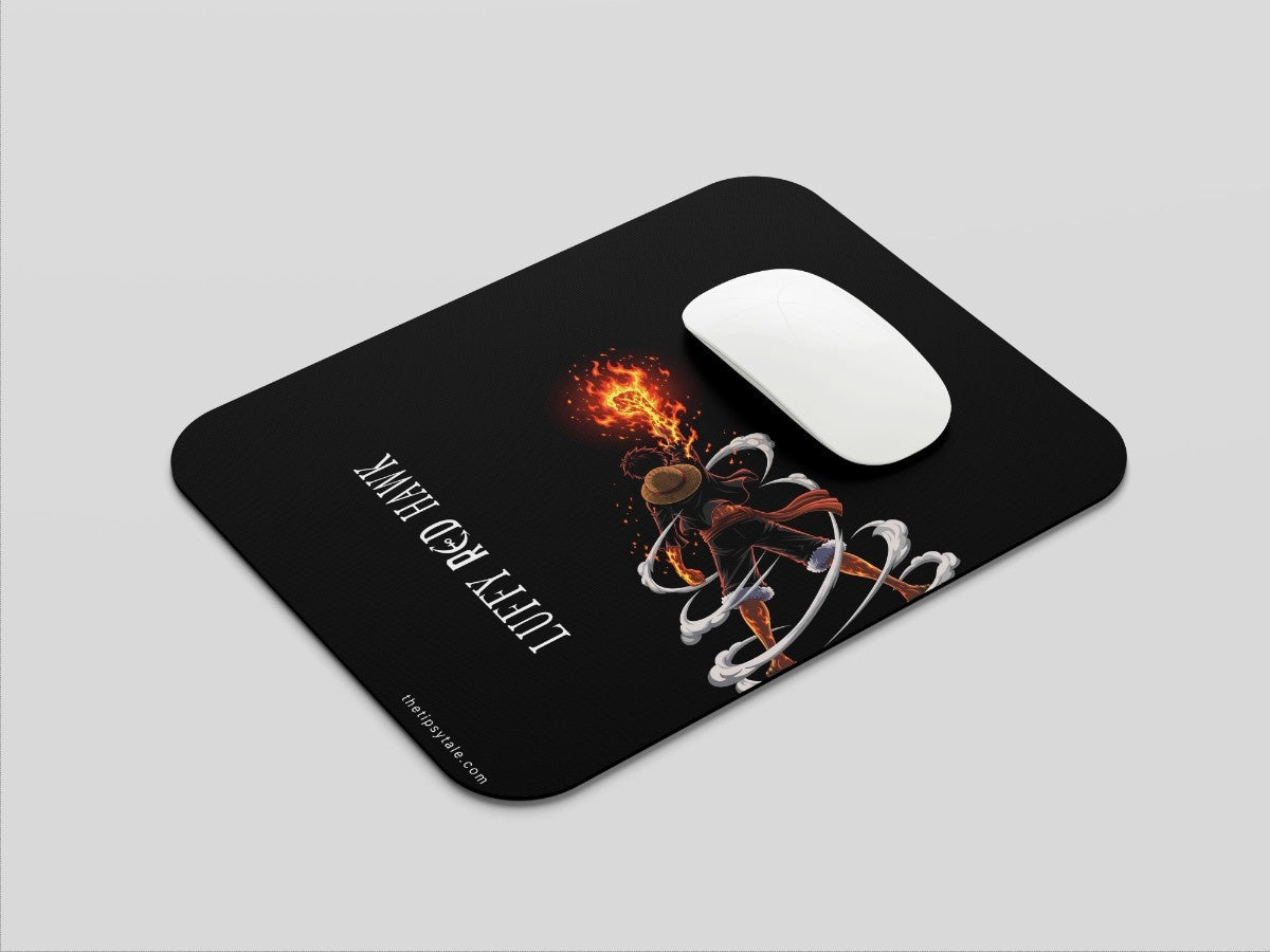 "Monkey D. Luffy Red Hawk" Mousepad Enhance Your Workspace with Style
