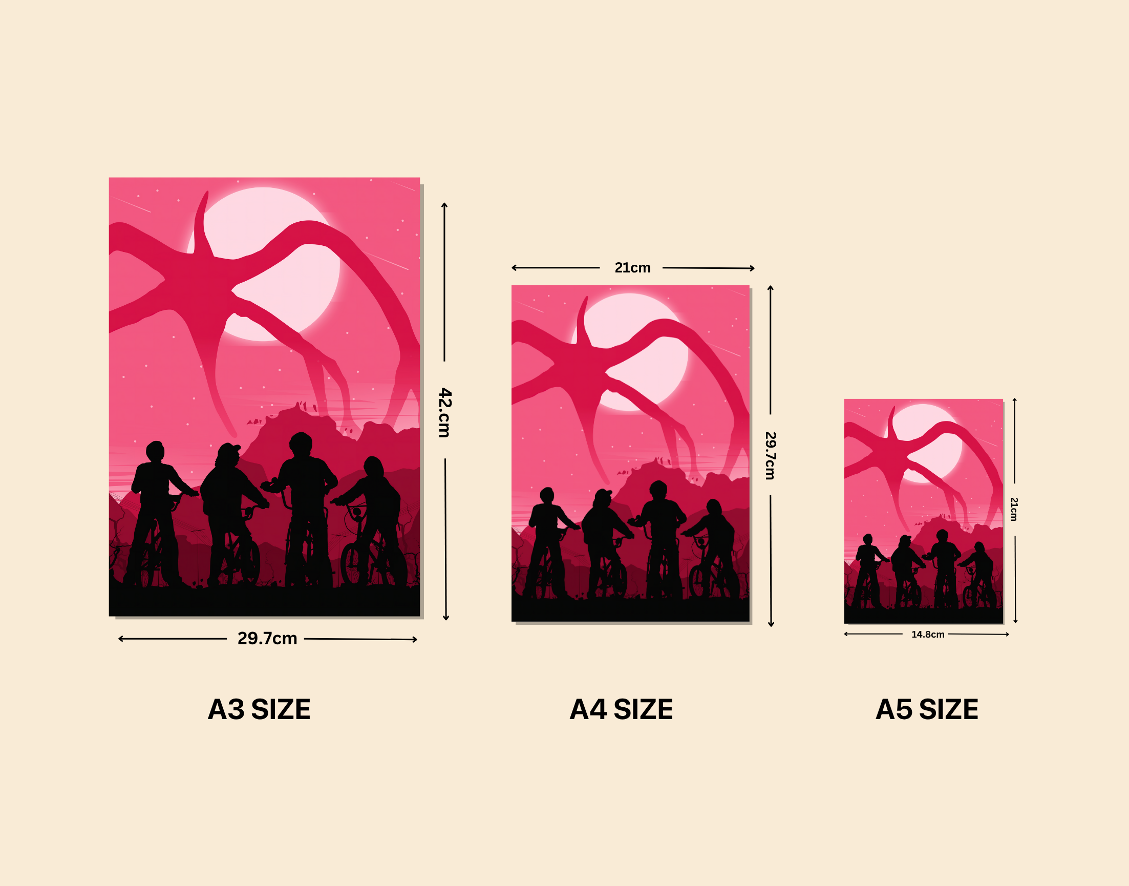 "STRANGER THINGS #Entertainment Edition"- Shiny & Sturdy Metallic Poster Art That Pops & Sticks