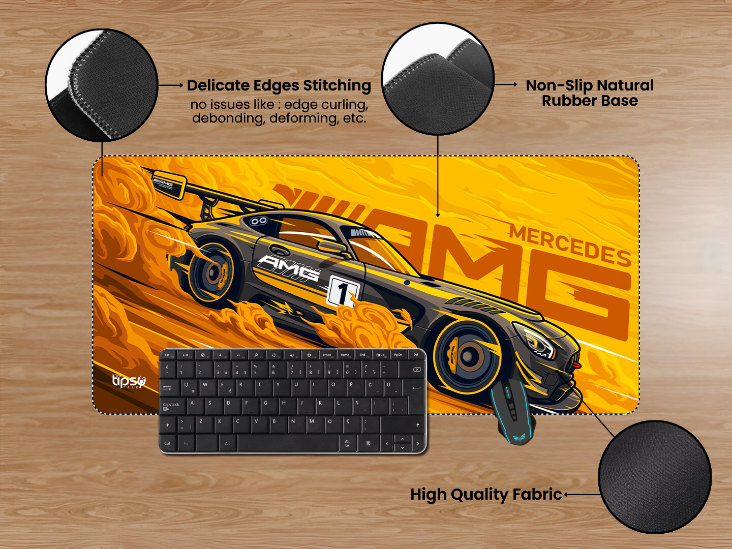 "AMG - MERCEDES BENZ" Gaming Mousepad Elevate Your Gaming Experience