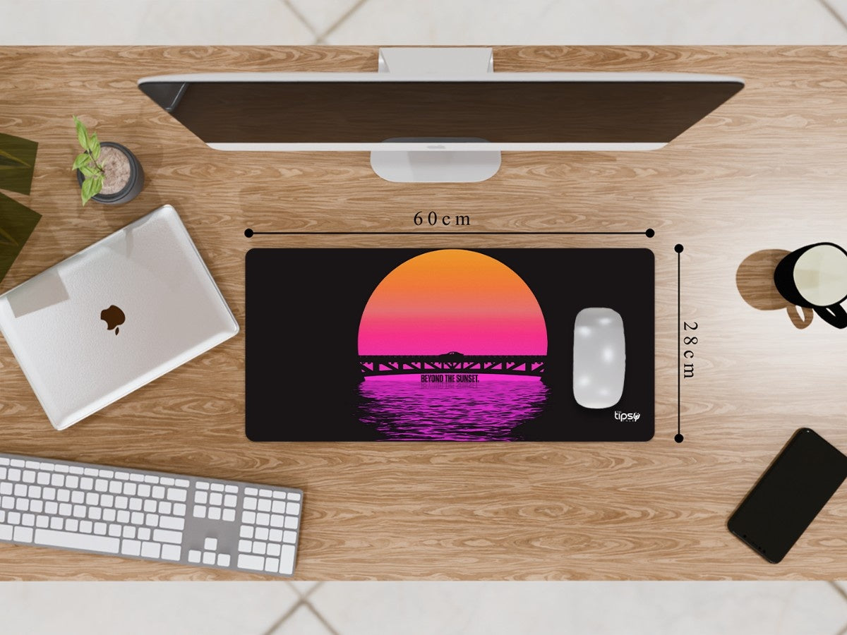 "Beyond the Sunset- CAR EDITION" Gaming Mousepad Elevate Your Gaming Experience