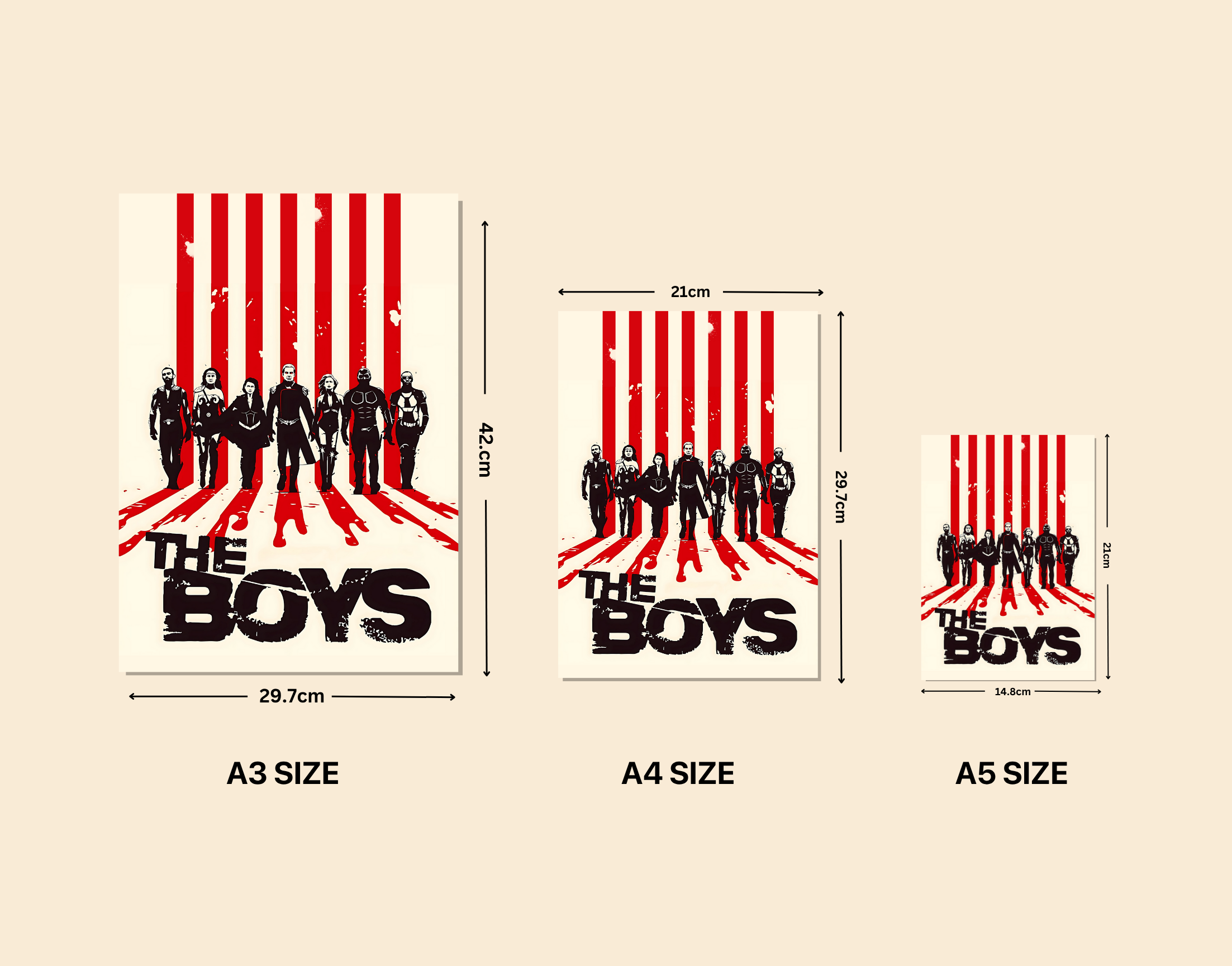 "THE BOYS #Series Edition"- Shiny & Sturdy Metallic Poster Art That Pops & Sticks