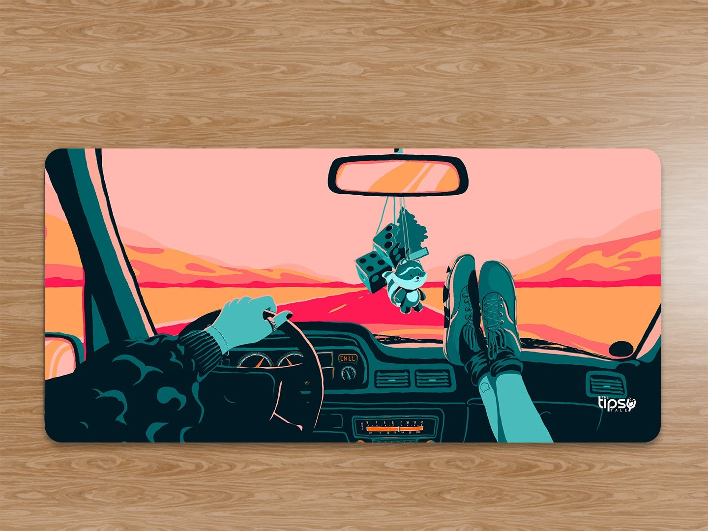 "RIDE THE VIBE" Gaming Mousepad Elevate Your Gaming Experience