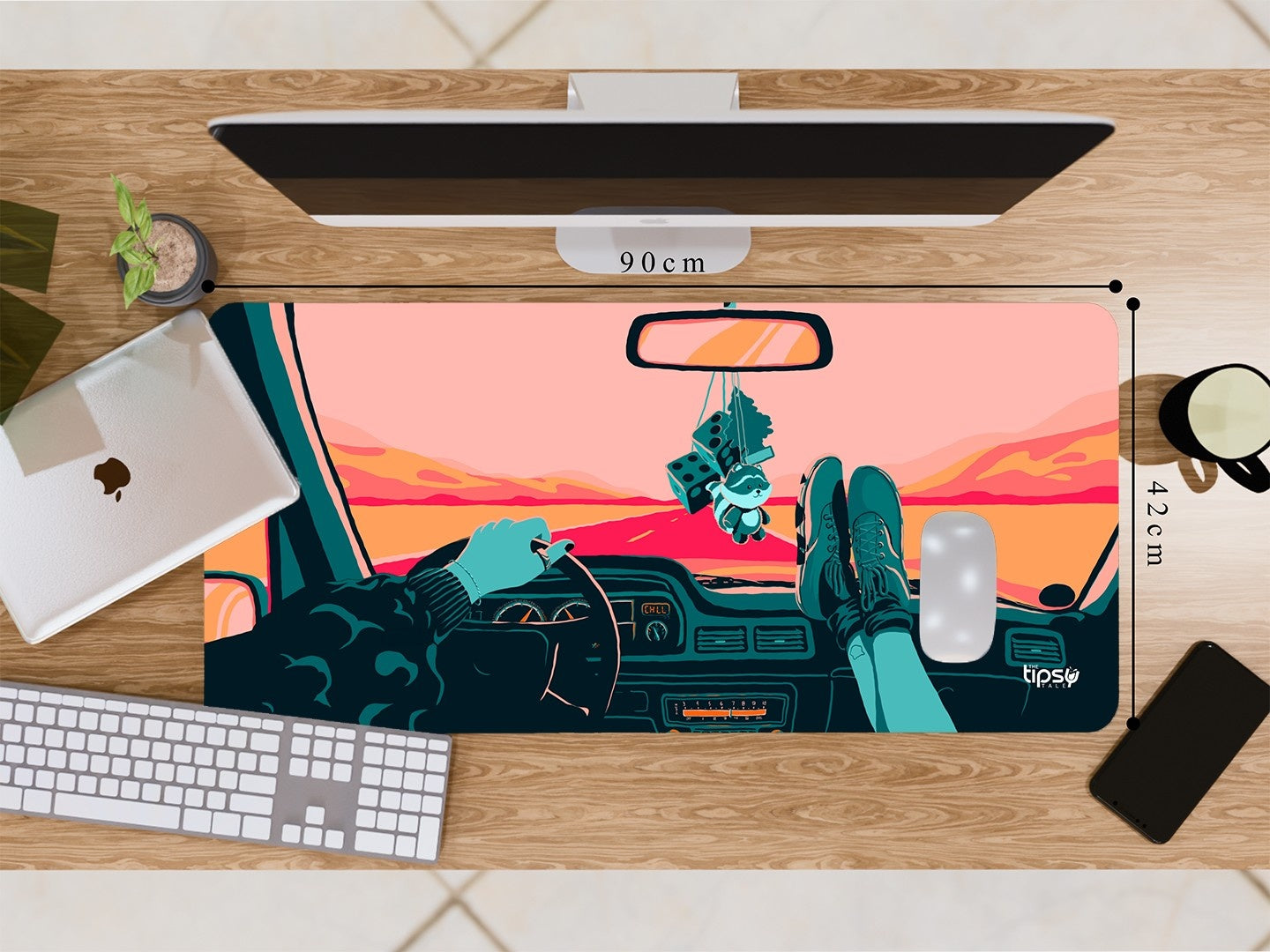 "RIDE THE VIBE" Gaming Mousepad Elevate Your Gaming Experience