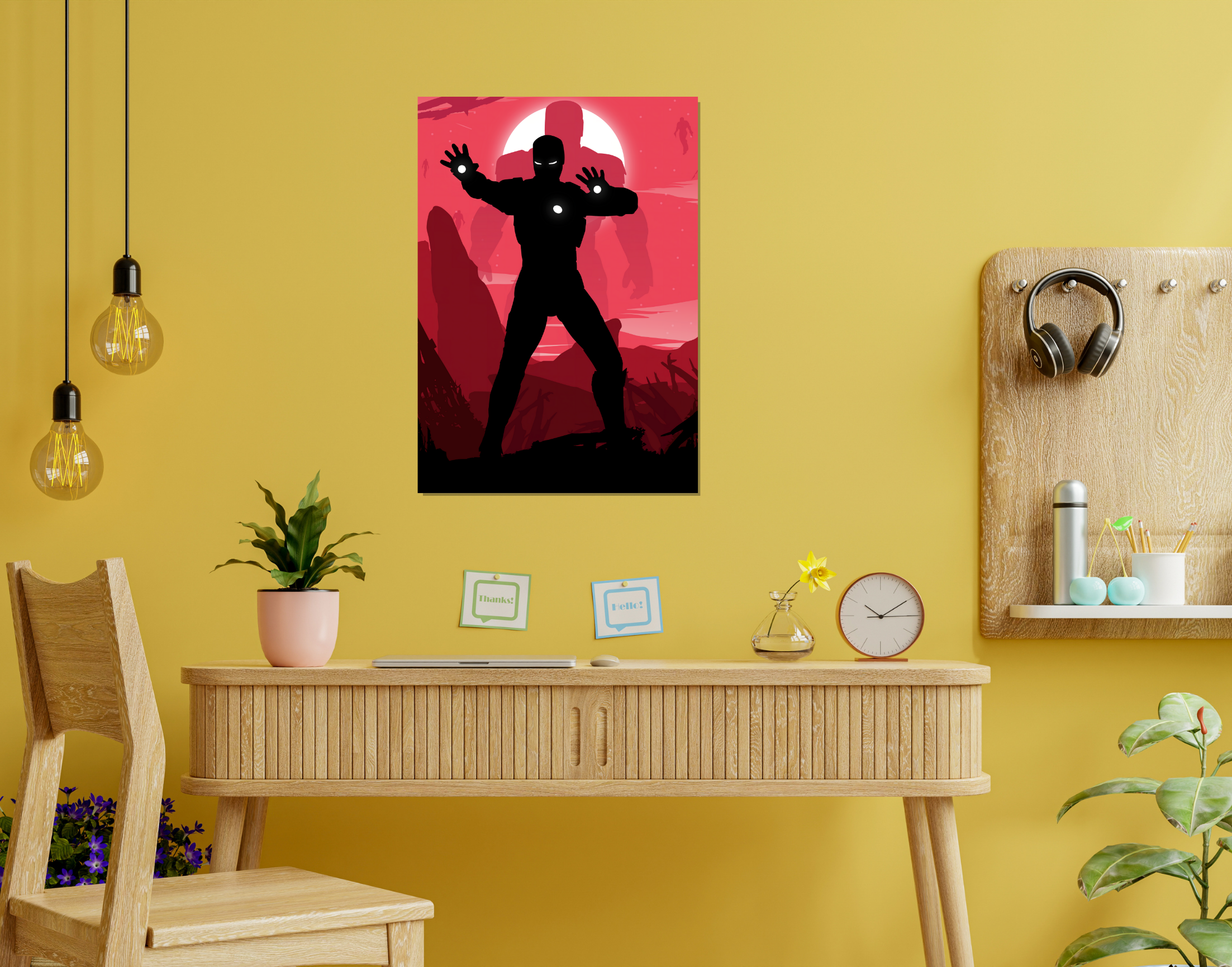 "IronMan #Fight Move"- Shiny & Sturdy Metallic Poster Art That Pops & Sticks