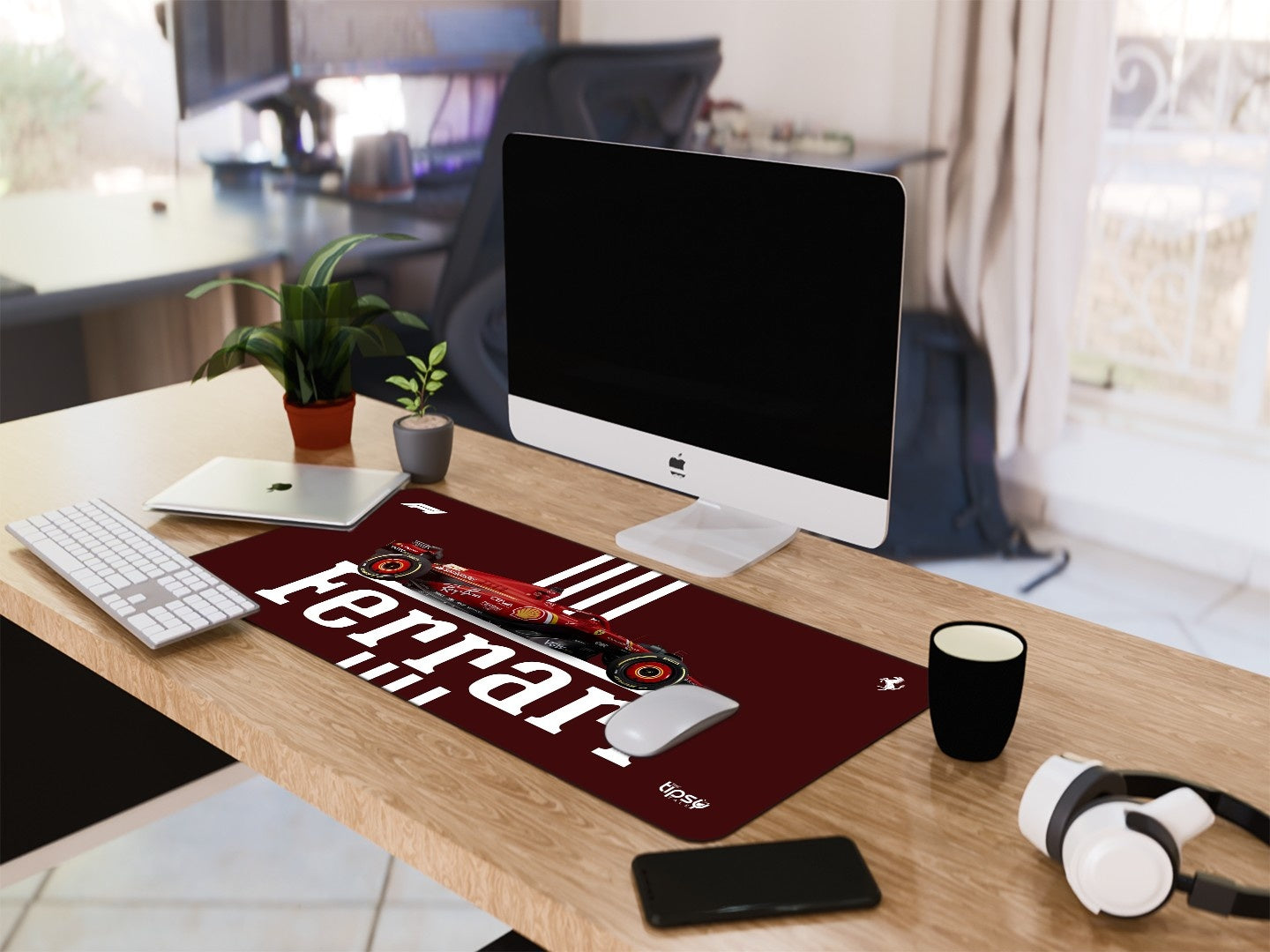 "ROSSO CORSA - SCUDERIA FERRARI " Gaming Mousepad Elevate Your Gaming Experience