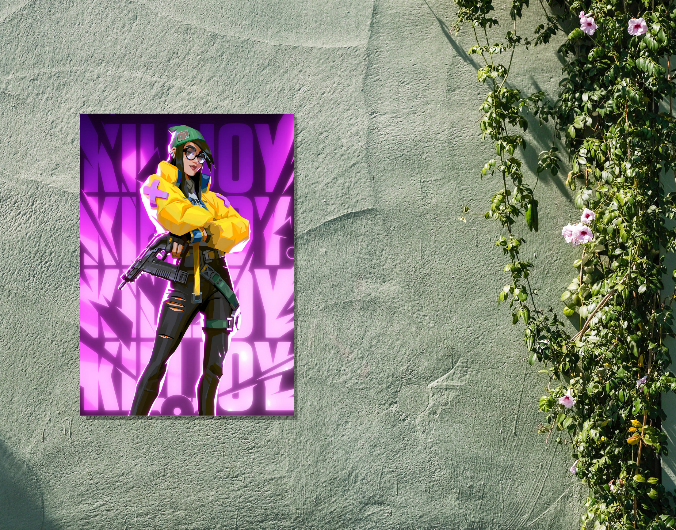 "KILLJOY - VALORANT"- Shiny & Sturdy Metallic Poster Art That Pops & Sticks