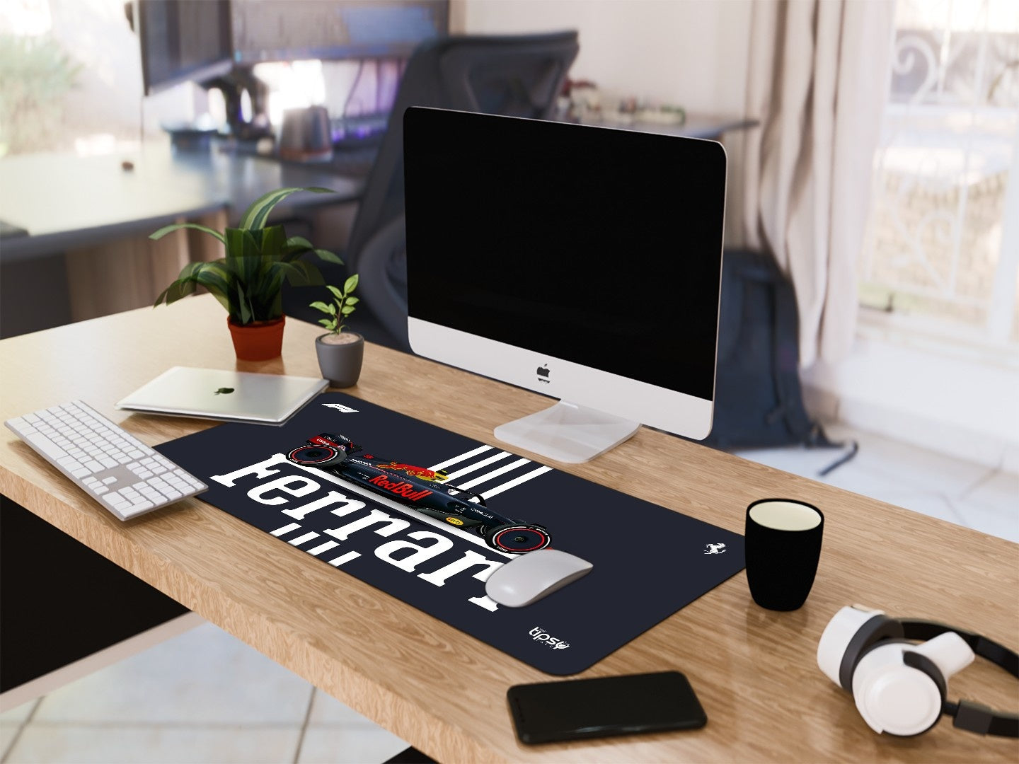 "SCUDERIA FERRARI - REDBULL EDITION" Gaming Mousepad Elevate Your Gaming Experience