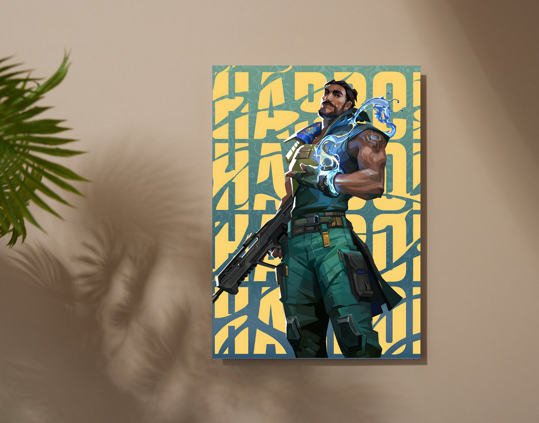 "HARBOR - VALORANT"- Shiny & Sturdy Metallic Poster Art That Pops & Sticks