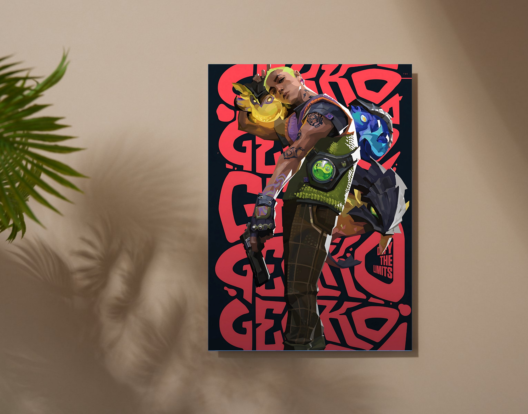 "GEKKO - VALORANT"- Shiny & Sturdy Metallic Poster Art That Pops & Sticks