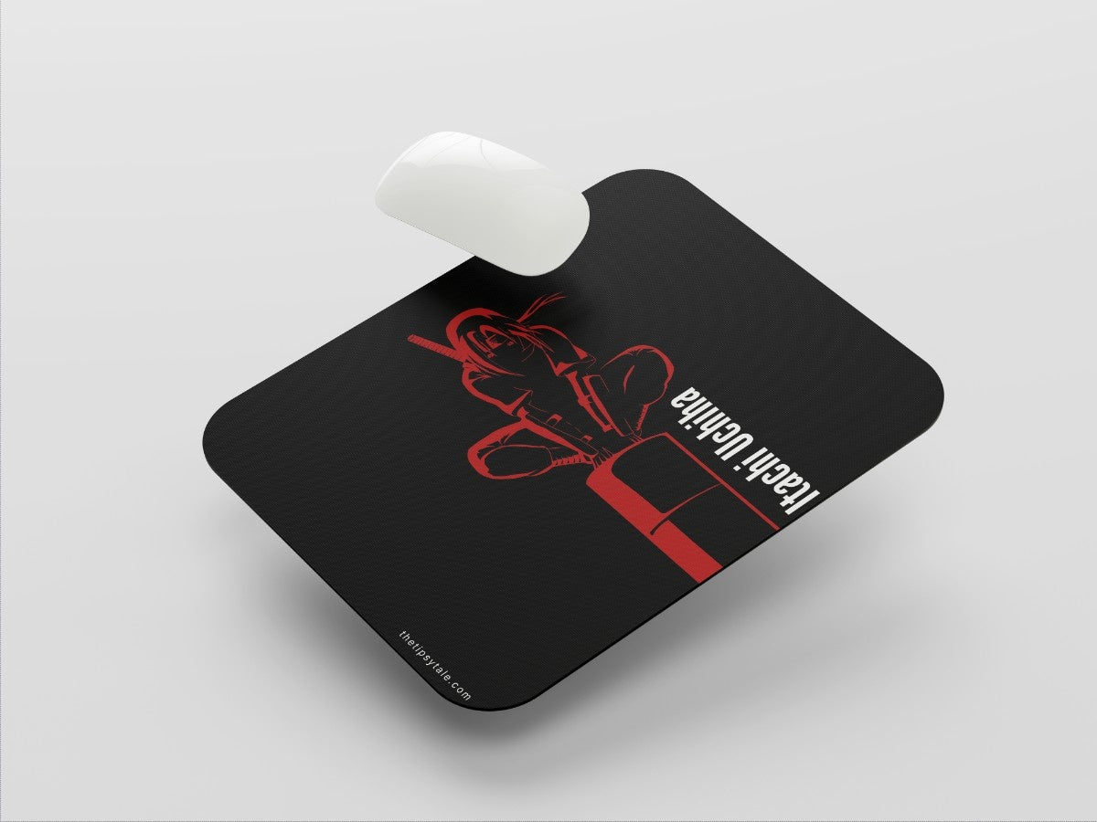 "Itachi Uchiha anime lover" Mousepad Enhance Your Workspace with Style
