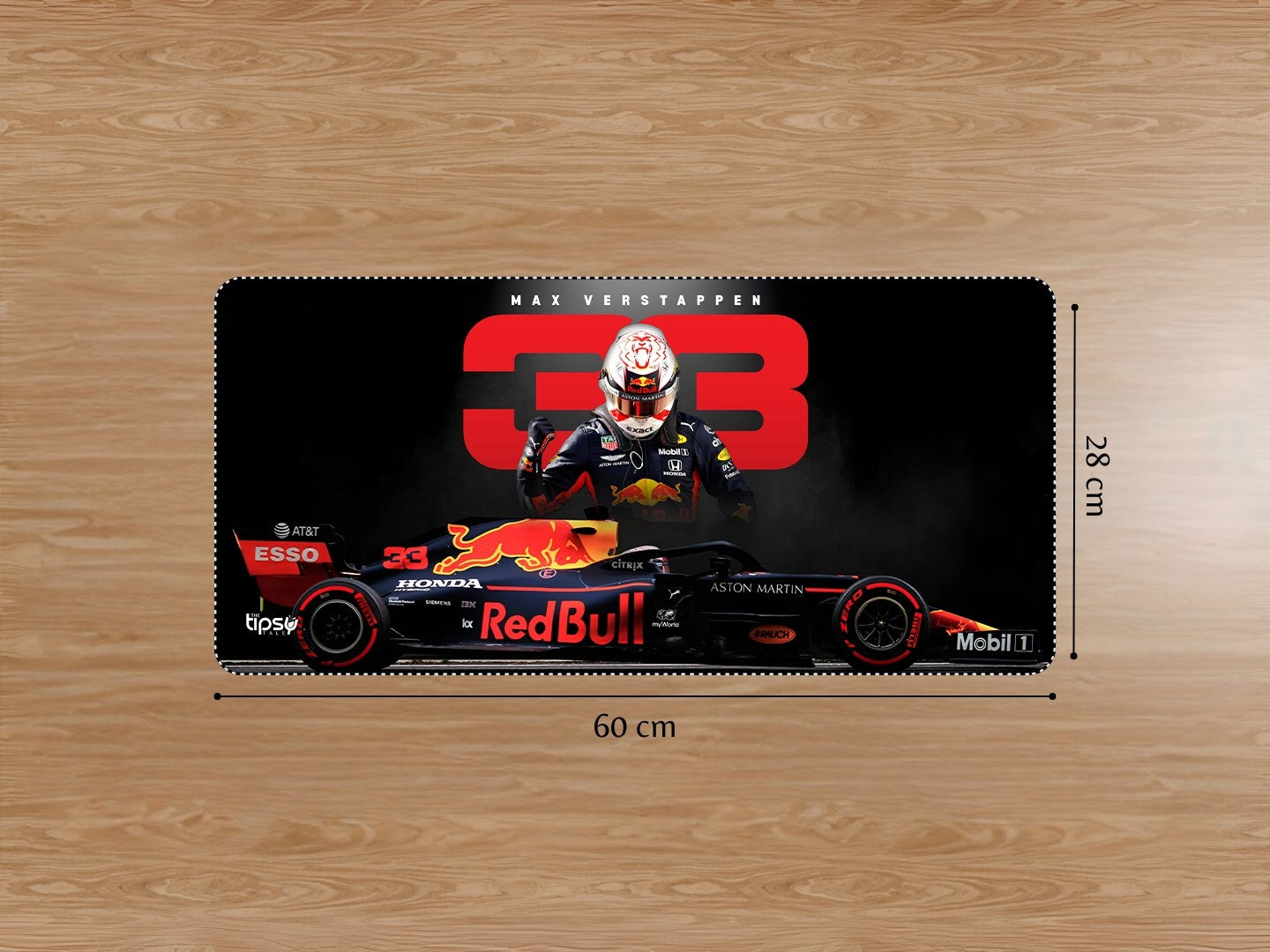 "MAX VERSTAPPEN 33 F1" Gaming Mousepad Elevate Your Gaming Experience