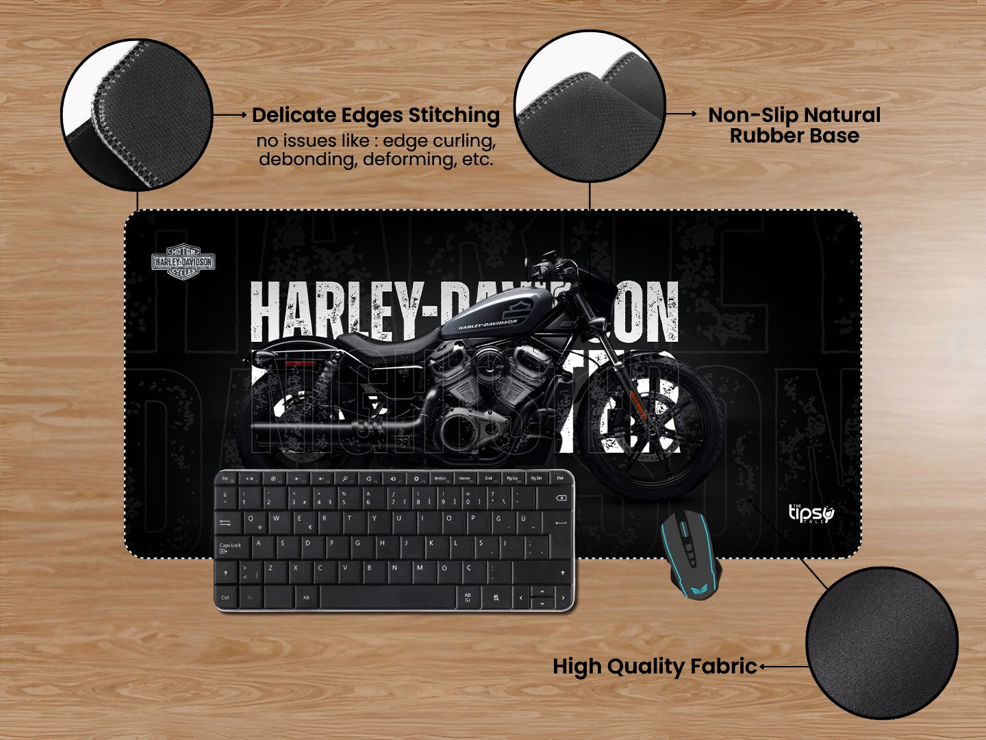 "HARLEY DAVIDSON NIGHTSTER" Gaming Mousepad Elevate Your Gaming Experience