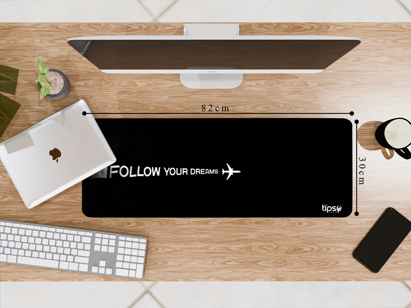 "Follow Your dream" Gaming Mousepad Elevate Your Gaming Experience