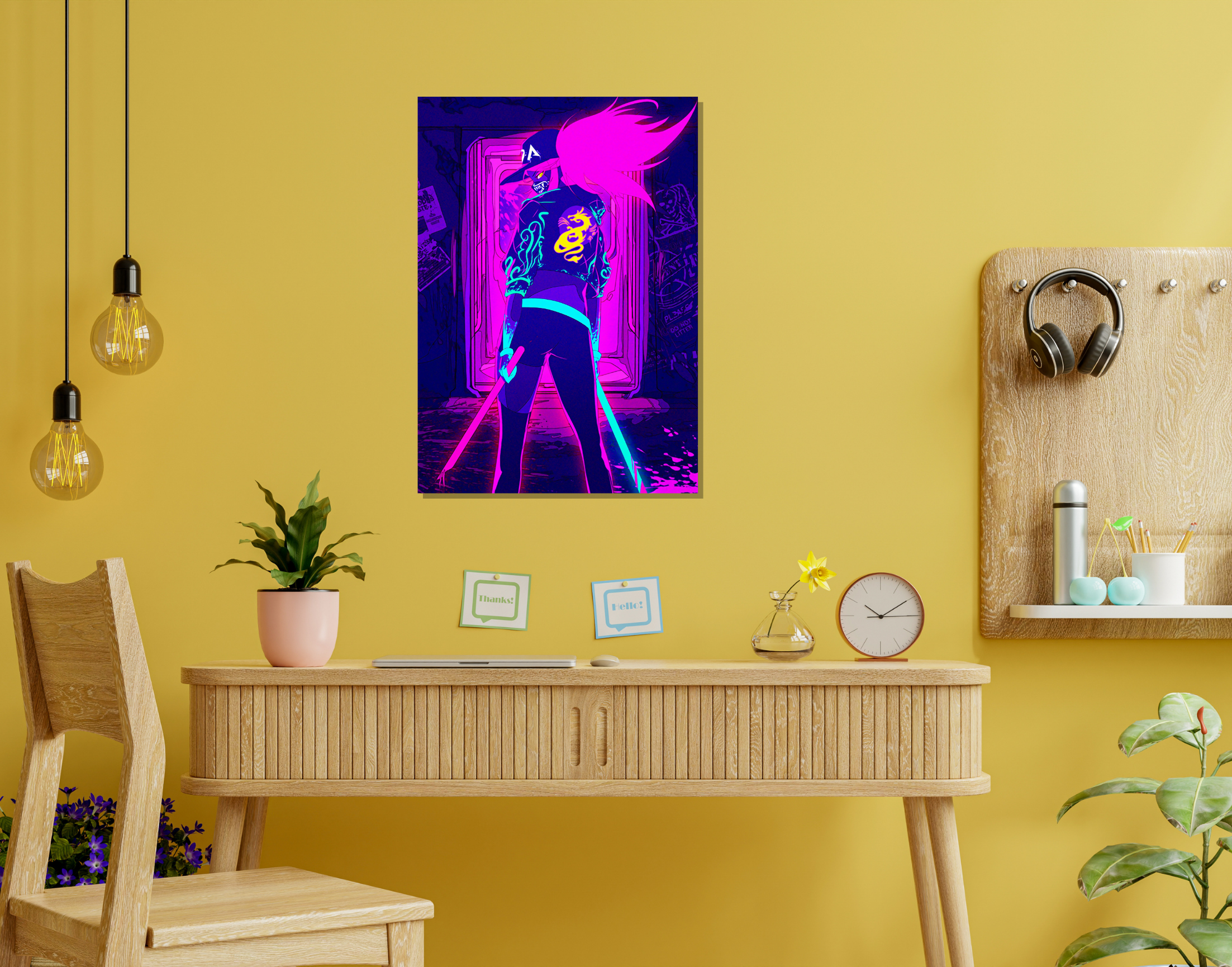"WILD FLIP EDIT: Neon Theme- Shiny & Sturdy Metallic Poster Art That Pops & Sticks (Literally!)