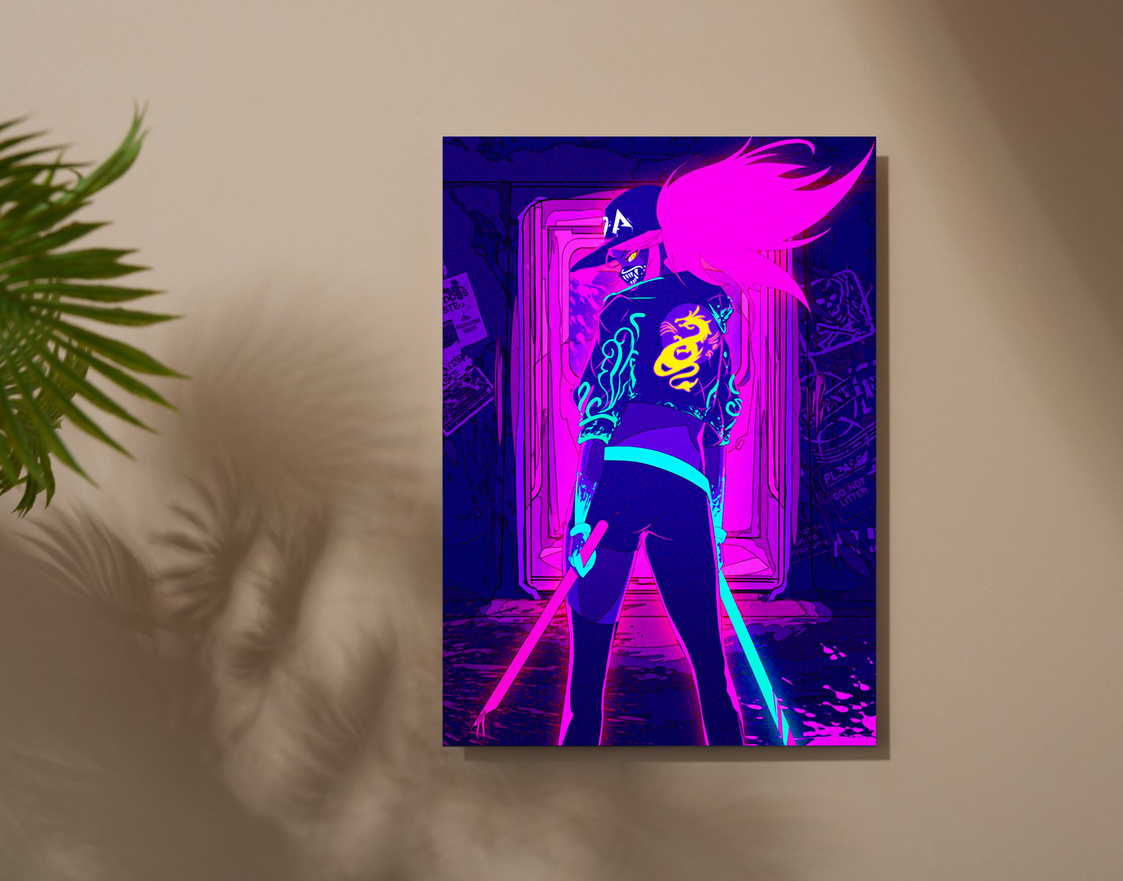 "WILD FLIP EDIT: Neon Theme- Shiny & Sturdy Metallic Poster Art That Pops & Sticks (Literally!)