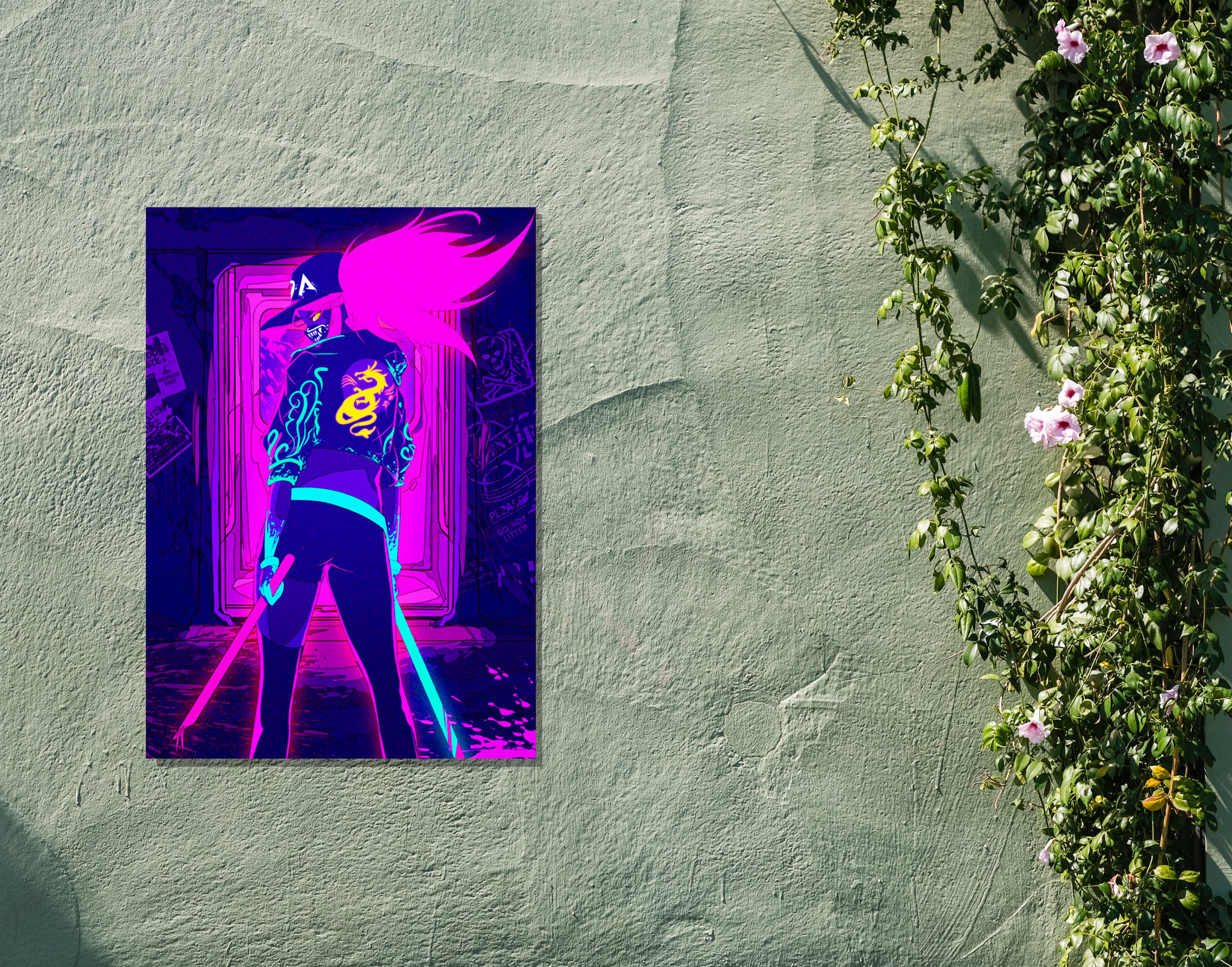 "WILD FLIP EDIT: Neon Theme- Shiny & Sturdy Metallic Poster Art That Pops & Sticks (Literally!)