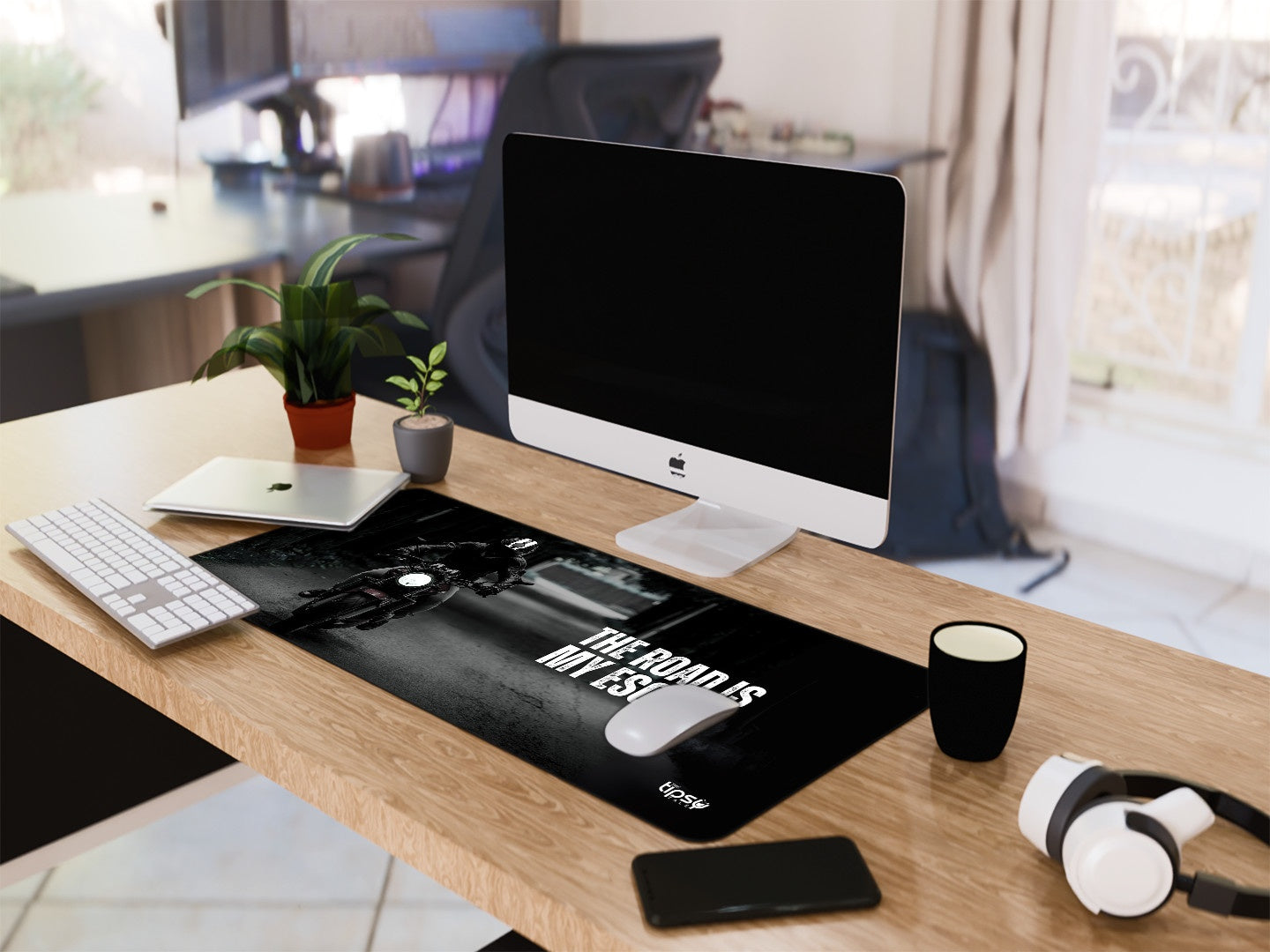 "ROAD IS MY ESCAPE" Gaming Mousepad Elevate Your Gaming Experience