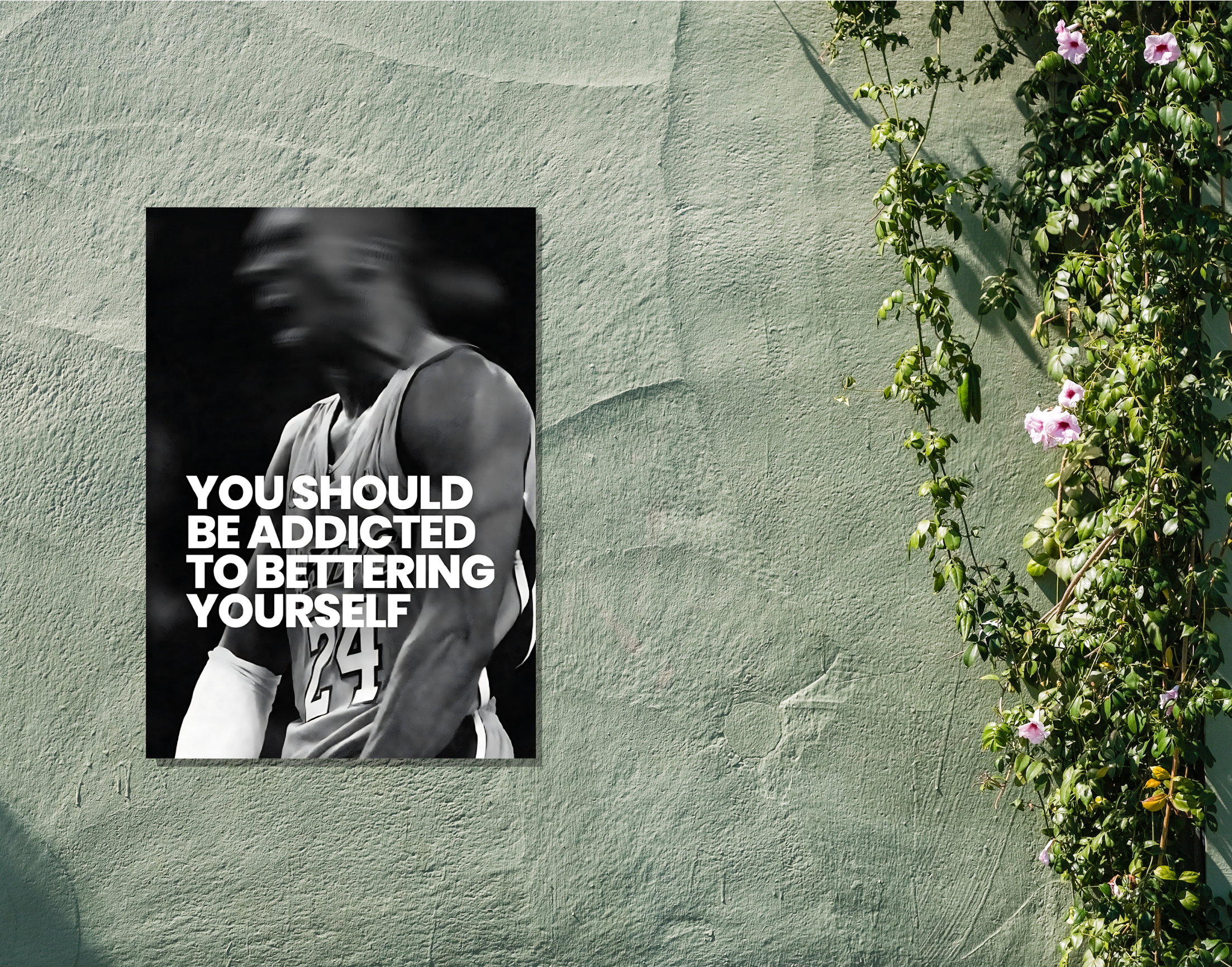 "Motivational: NMB Kobe Bryant"- Shiny & Sturdy Metallic Poster Art That Pops & Sticks