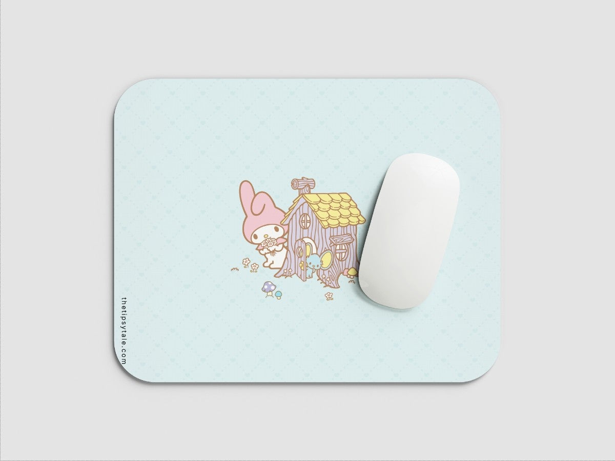 "Hello Kitty: My Melody House " Mousepad Enhance Your Workspace with Style