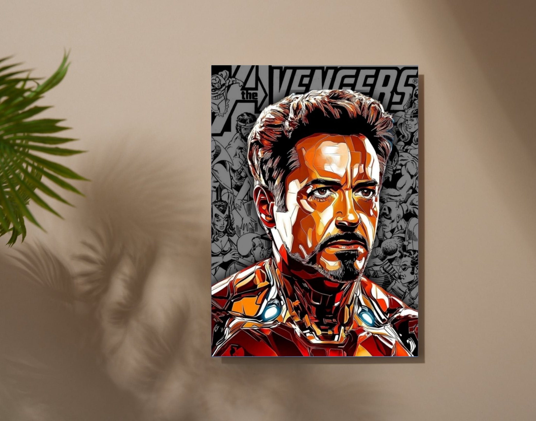 "Iron Man Marvel: #Avengers "- Shiny & Sturdy Metallic Poster Art That Pops & Sticks